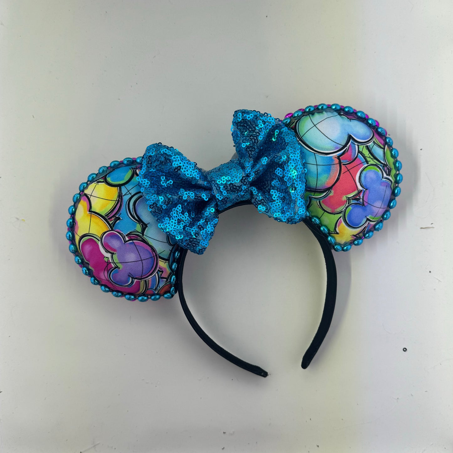 Tribute Mouse Heads w/ Turq Bow Ears