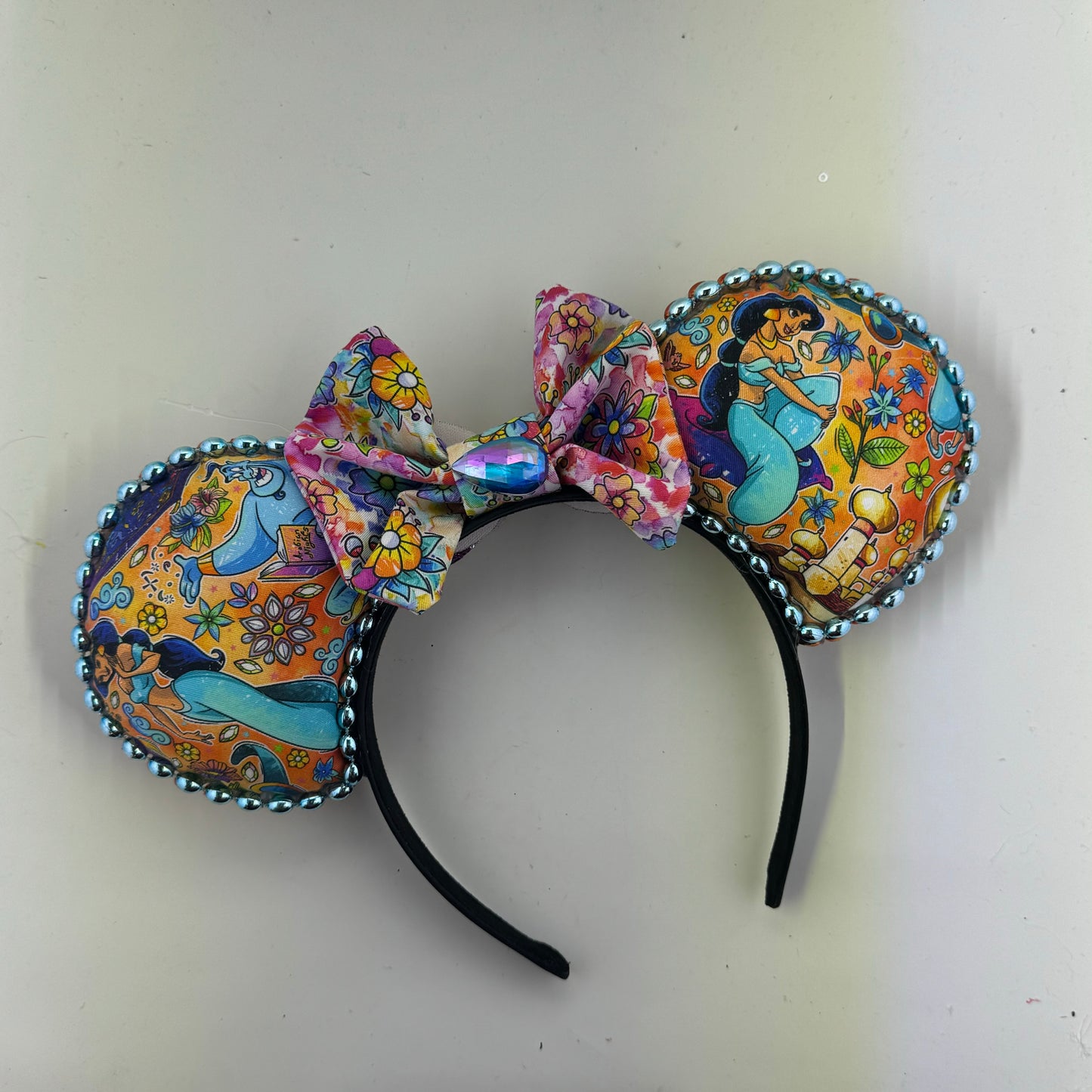 Three Wishes w/ Coord Flower Bow 1 Ears