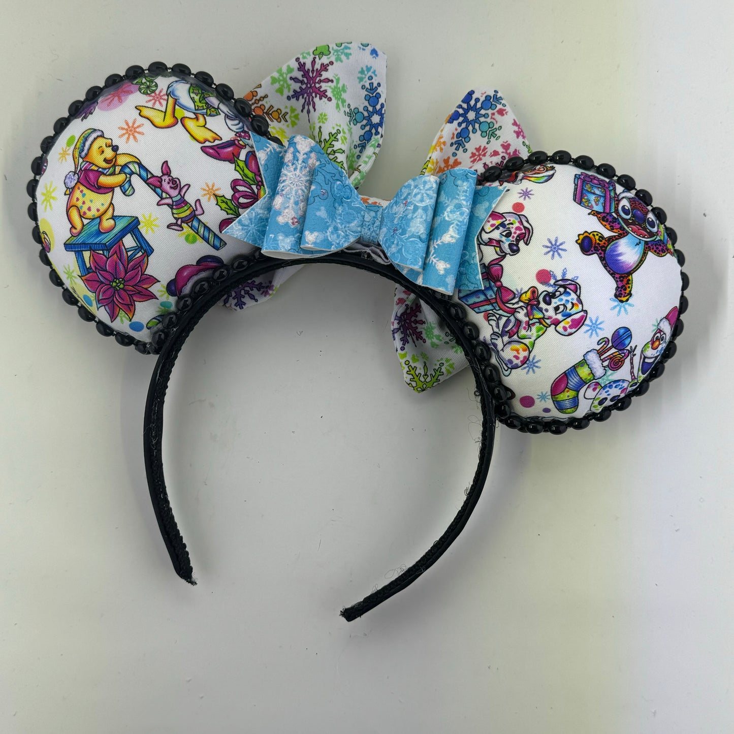 LF Christmas Characters w/ Colorful Snowflakes Bow Ears