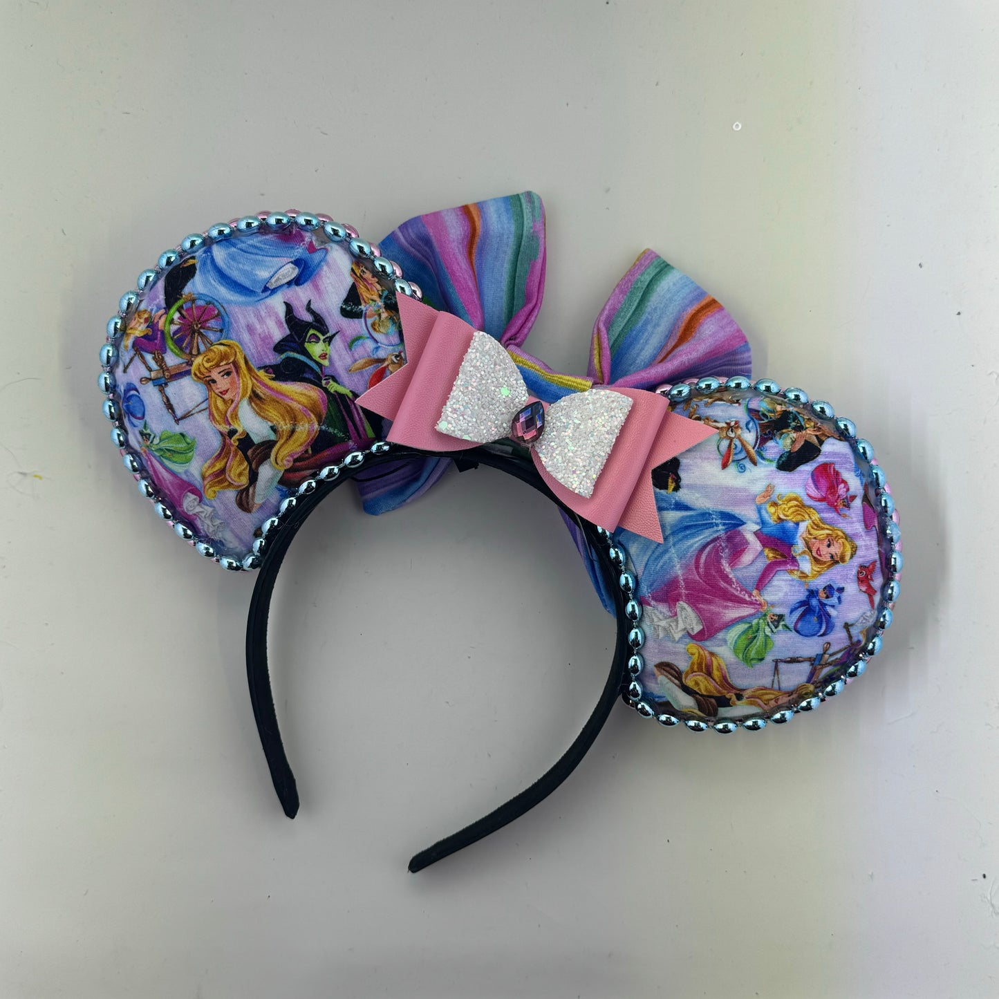 Sleeping Princess Abstract w/ Adventure Stripe Bow Ears