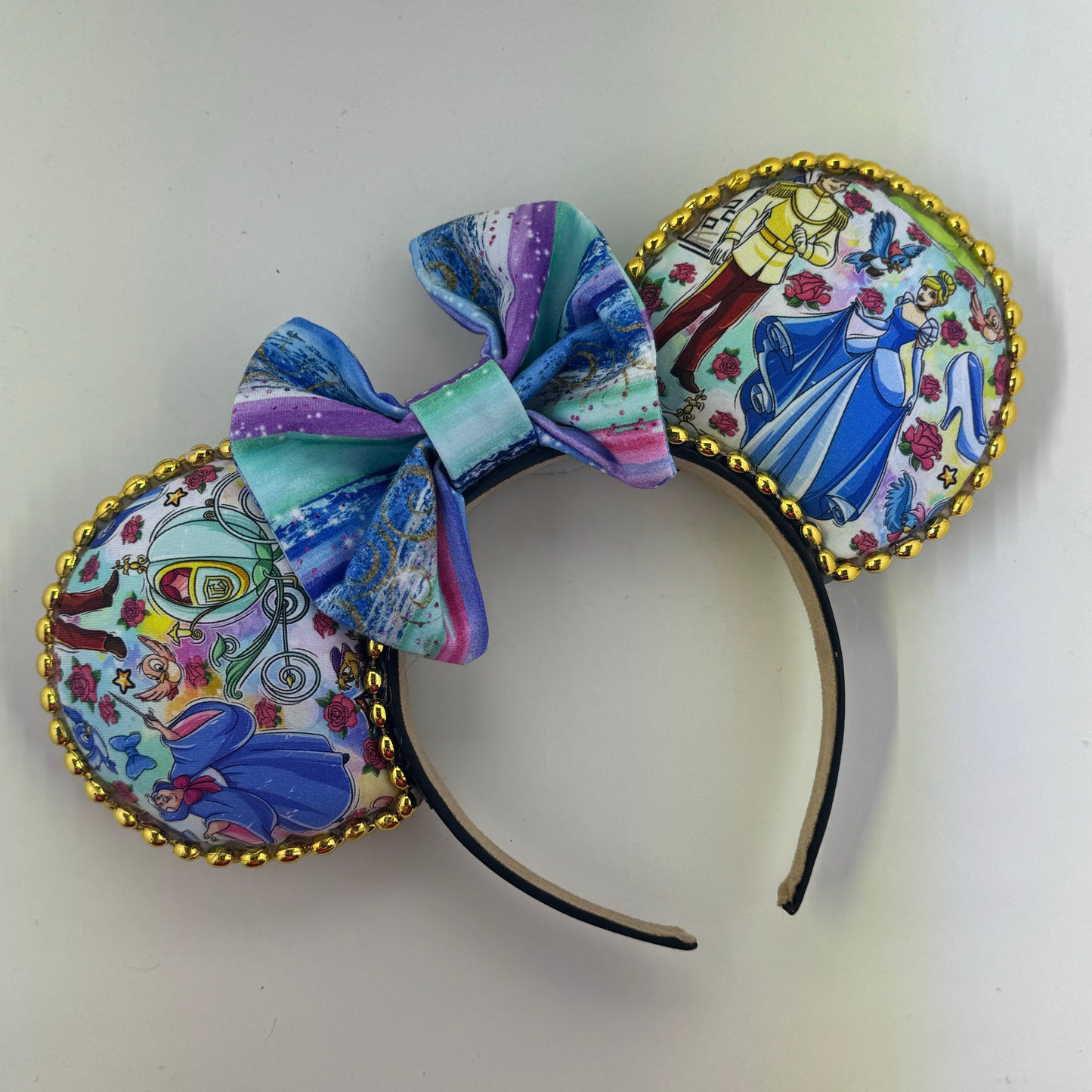 Bibbidy Bobbidy Coord w/ Glitter Stripes Bow Ears