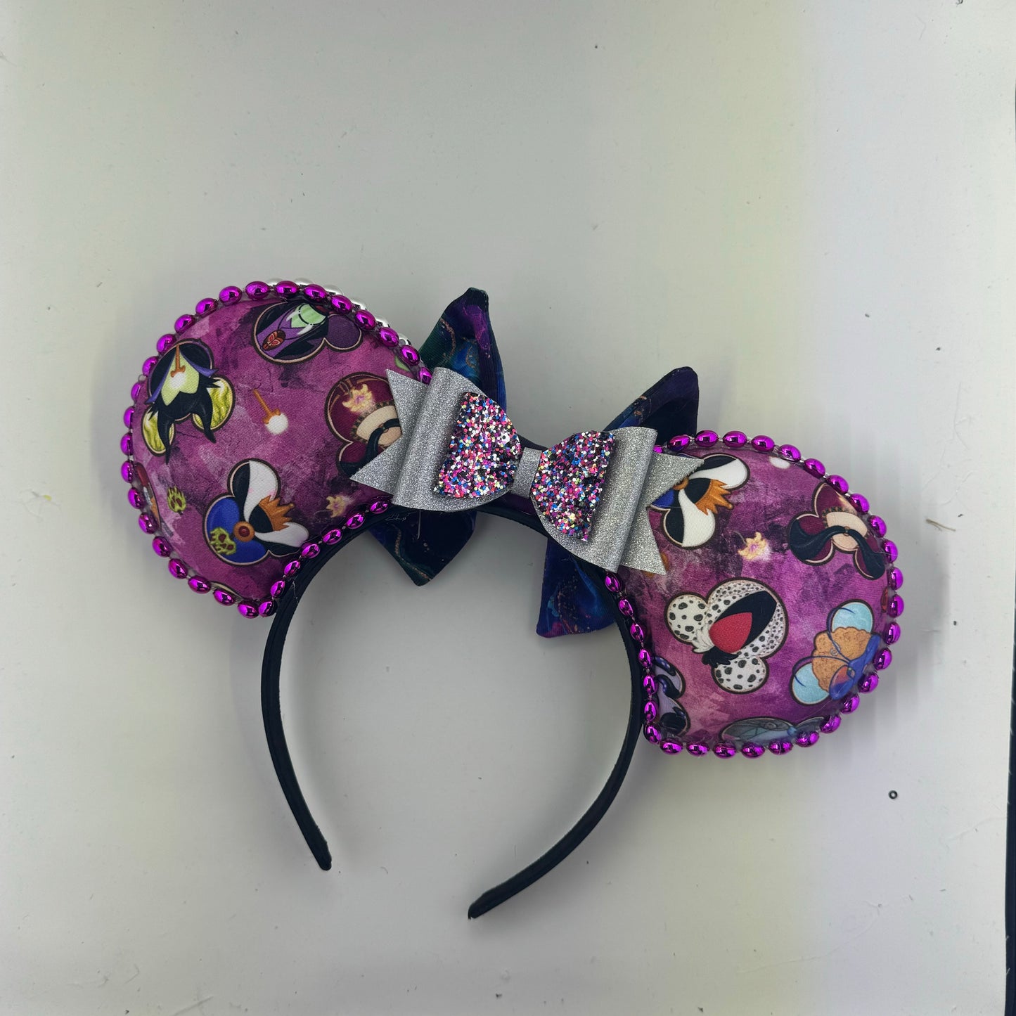 Villainous Cookies Burgundy w/ Villainous Veil Bow Ears