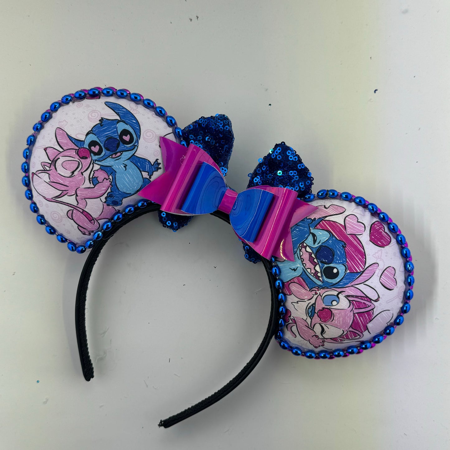 Little Guy in Love w/ Royal Blue Bow Ears