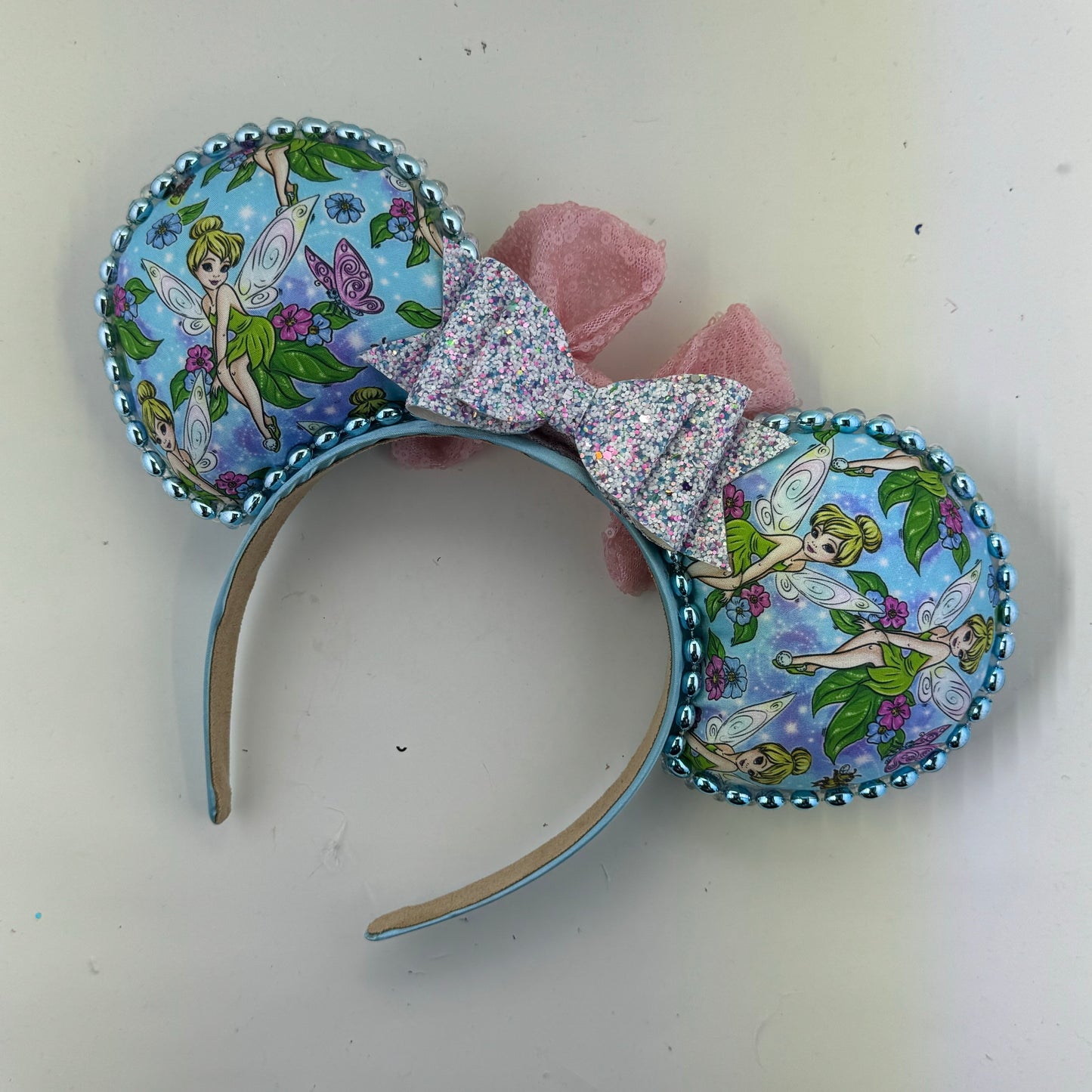 Tinkerbell Blue w/ Pink Bow 2 Ears