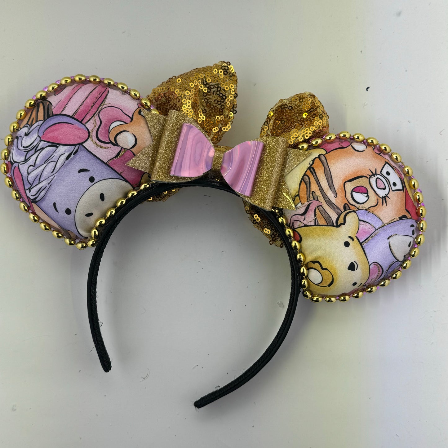 Character Glasses w/ Gold Bow Ears