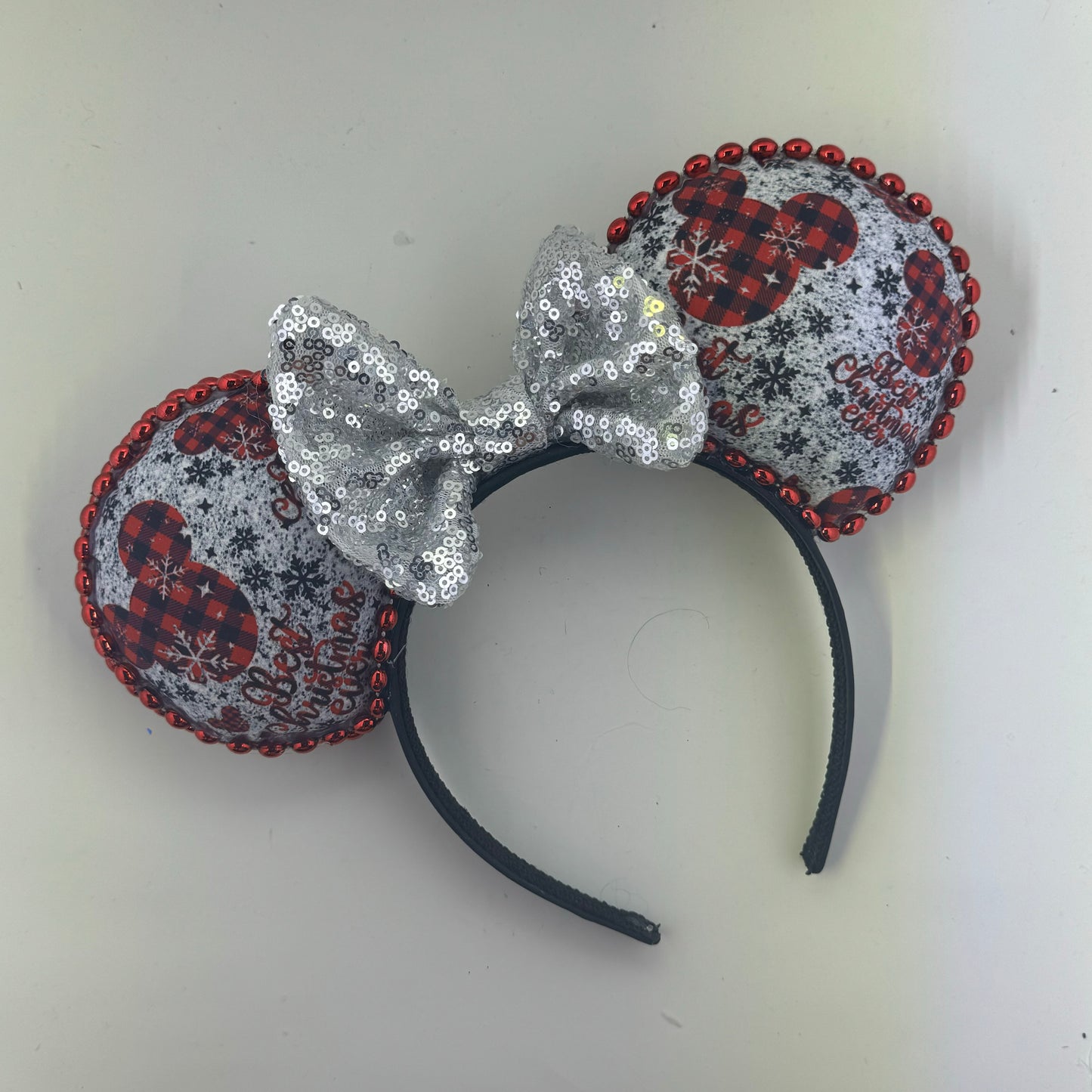 Best Christmas Silver w/ Silver Bow Ears