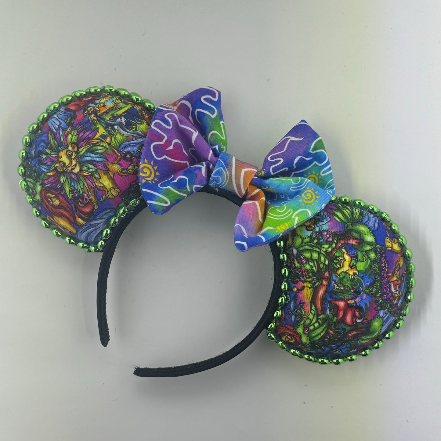 Rainbow Circle Of Life w/ Outline Bow Ears