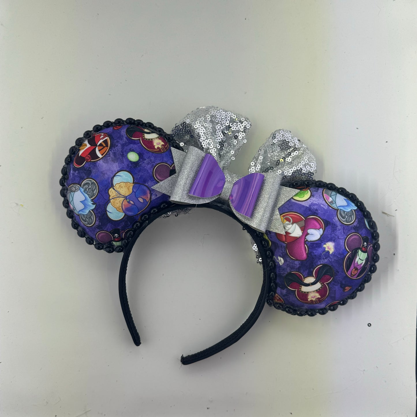 Villainous Cookies Purple w/ Silver Bow Ears