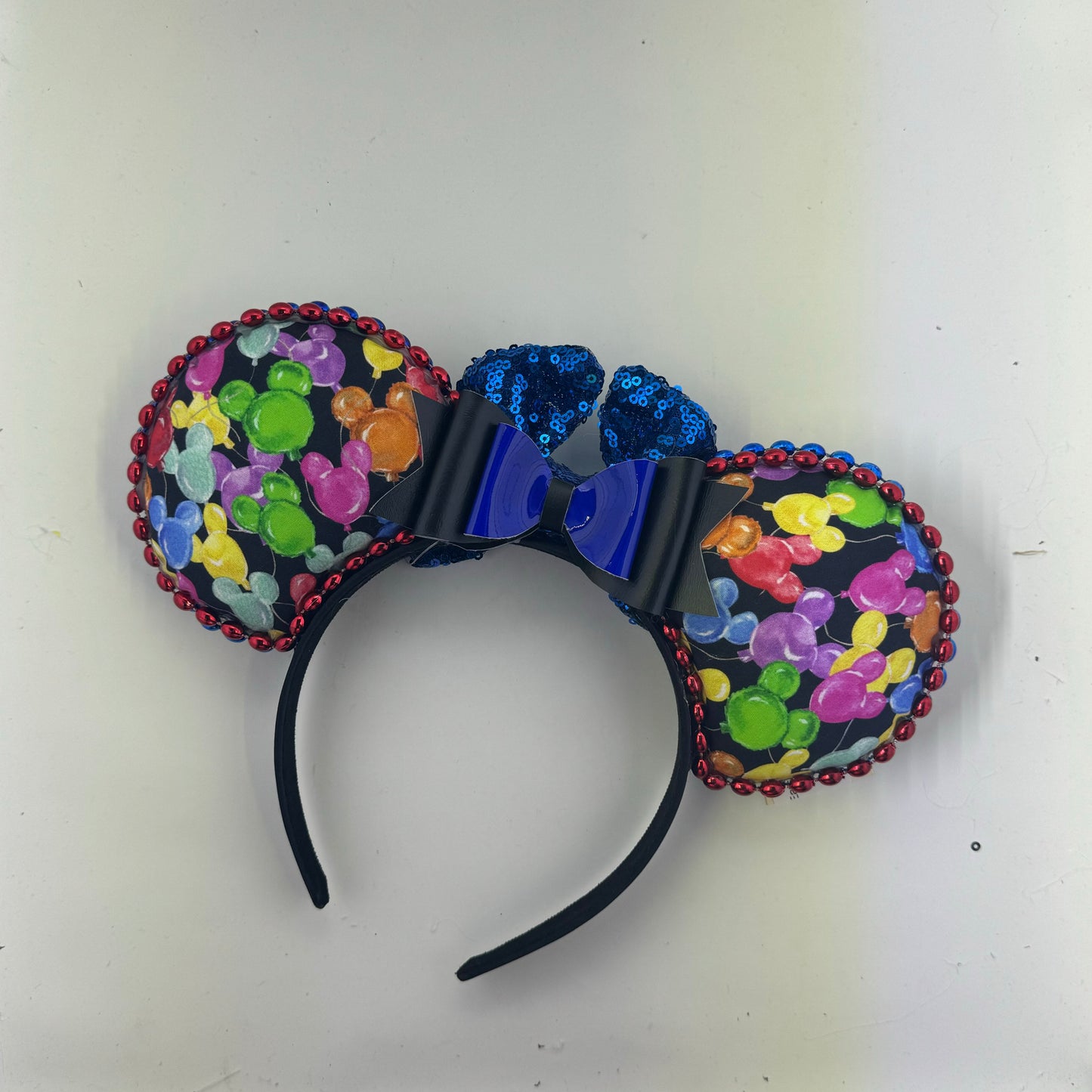 Balloons Black w/ Royal Bow Ears