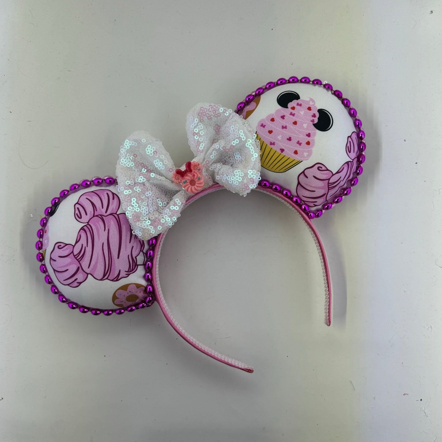 Pink Snacks w/ Opal Bow Ears
