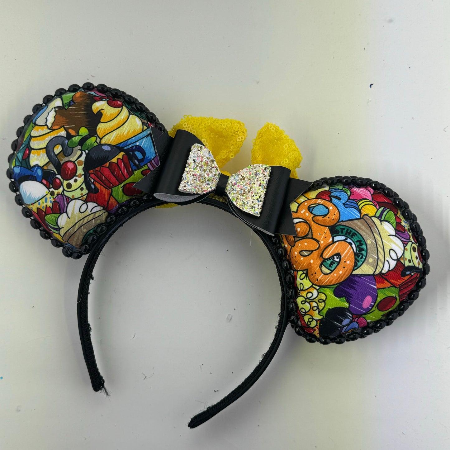 Stacked Treats w/ Yellow Bow Ears