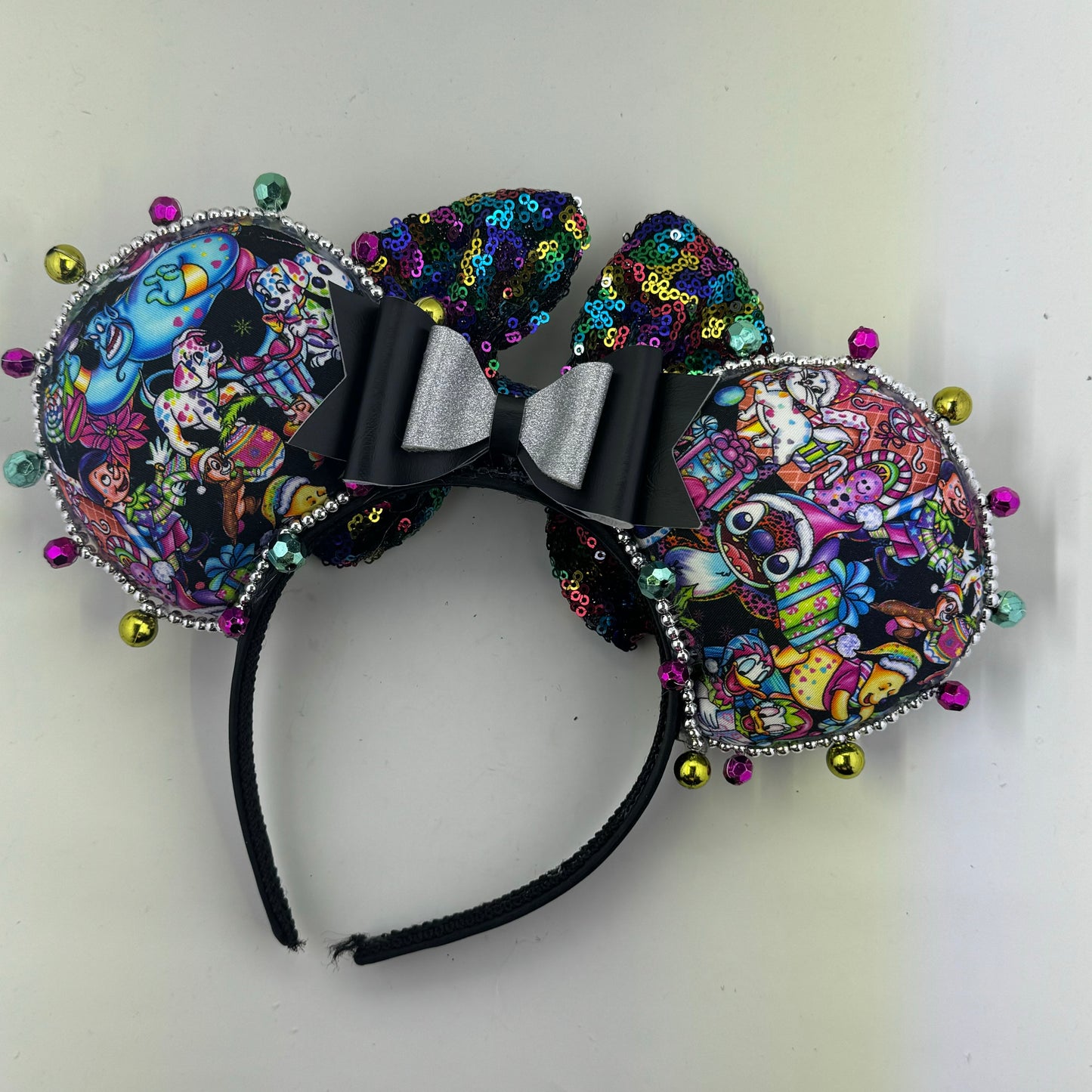 LF Christmas Main Back w/Rainbvow Sequin Bow Ears