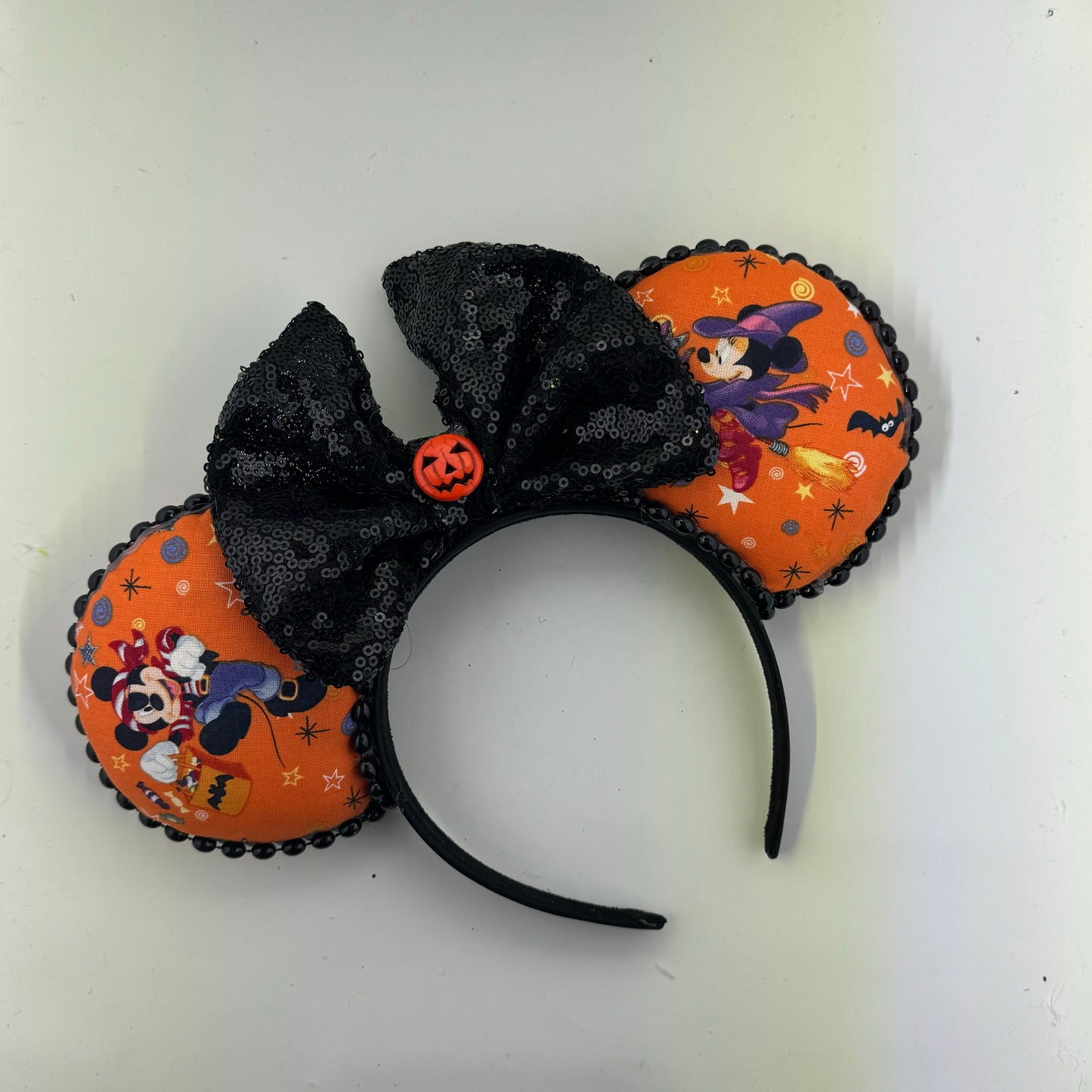 MM Trick Treating/Holiday Dots w/ Black Bow Ears