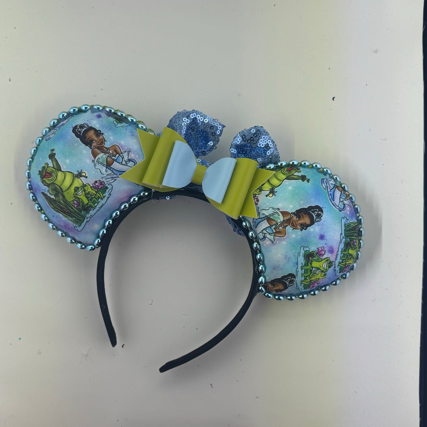 Blue Tiana w/ Light Blue Bow Ears