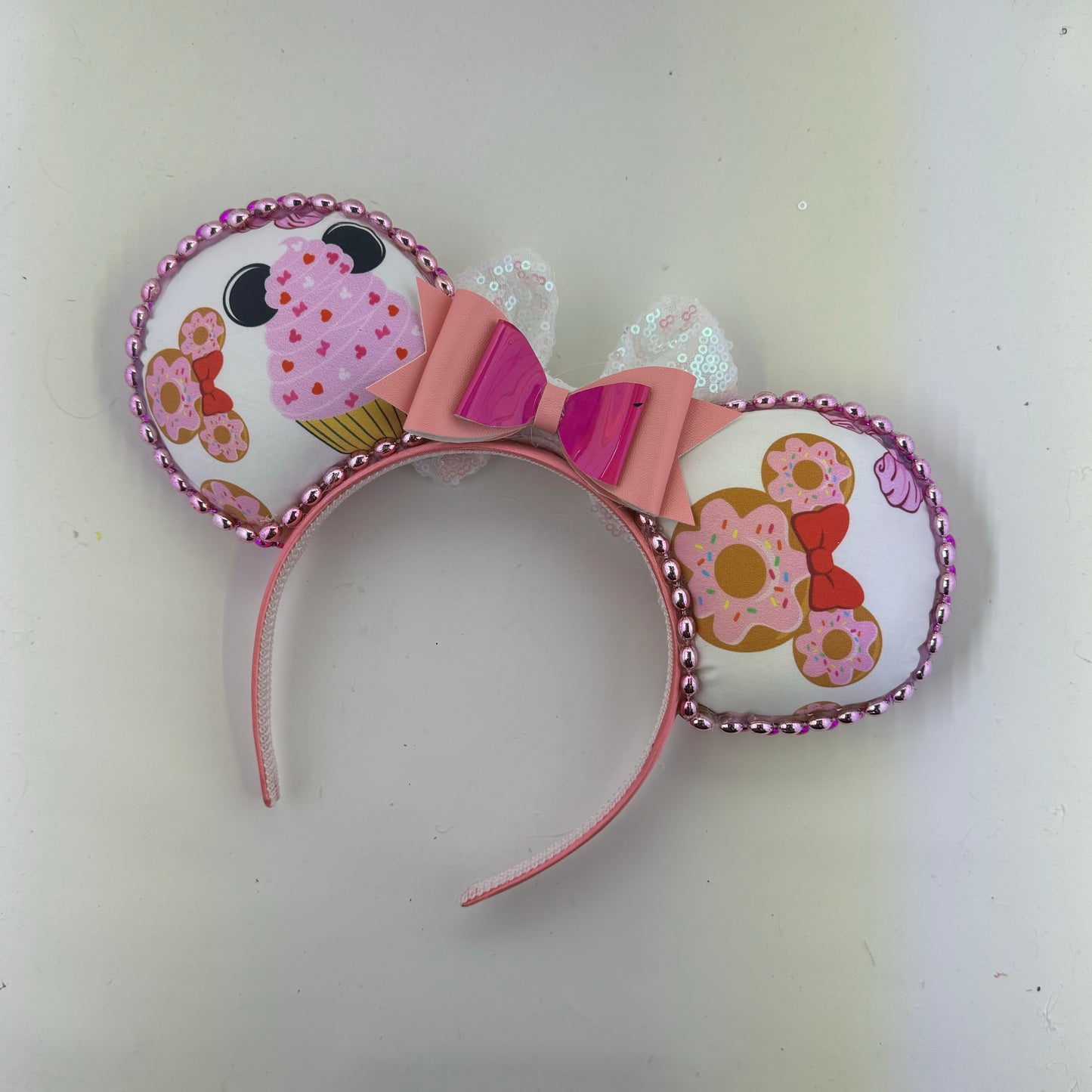 Pink Snacks w/ Opal Bow Ears