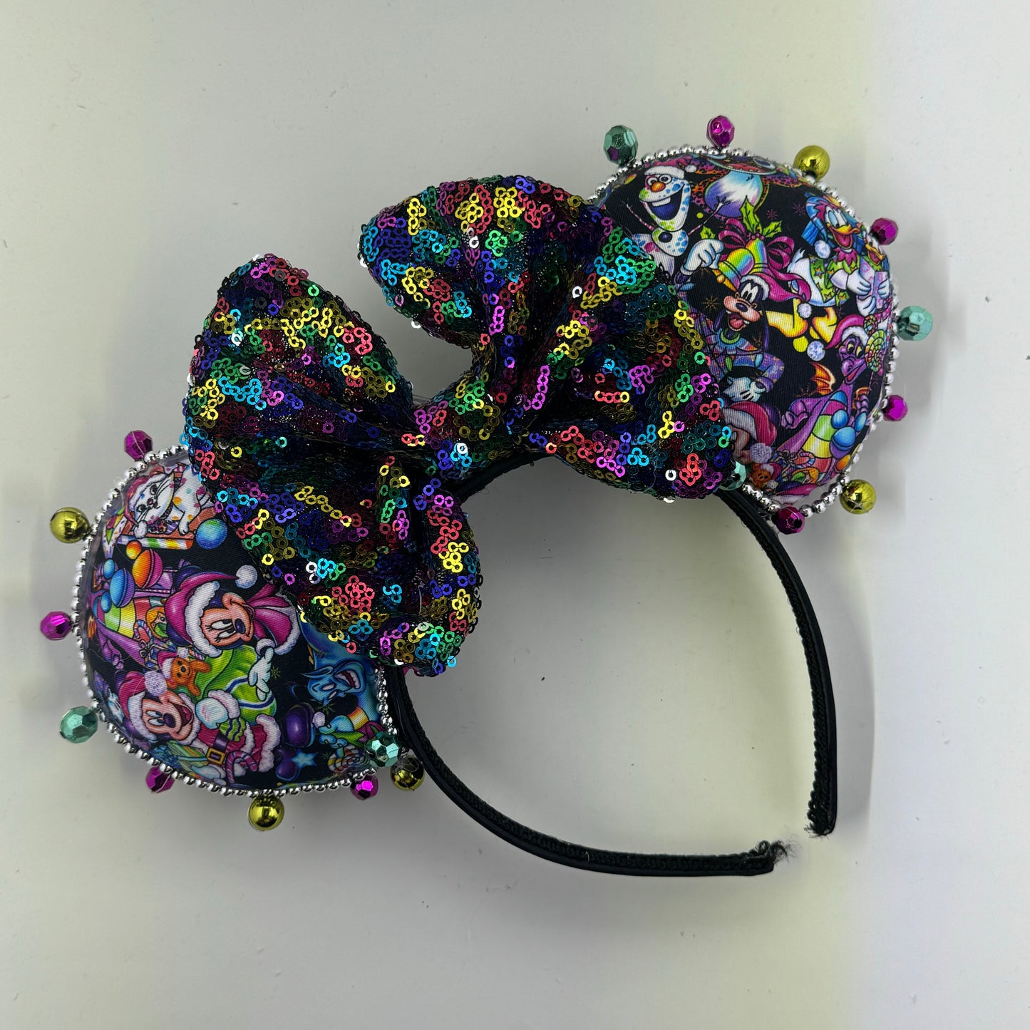LF Christmas Main Back w/Rainbvow Sequin Bow Ears