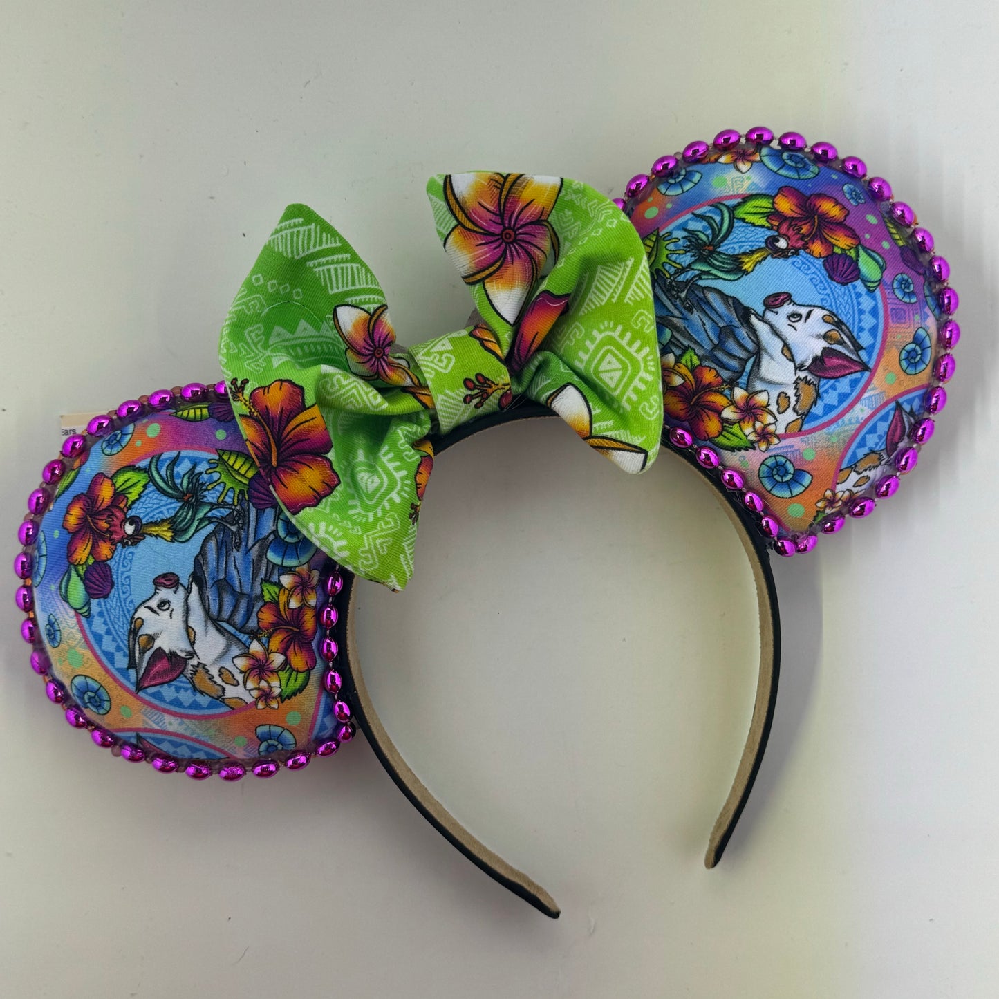 The Ocean Choose Me Pig w/ Green Coord Bow Ears