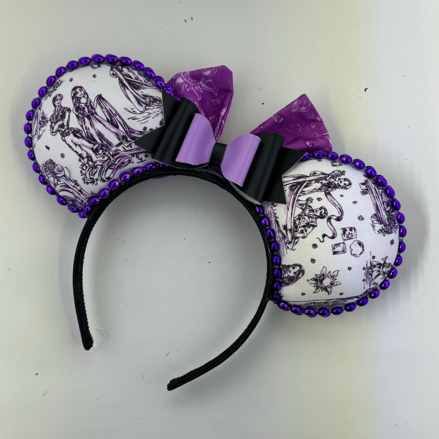 Tangled Toile w/ Coord Suns Bow 2 Ears