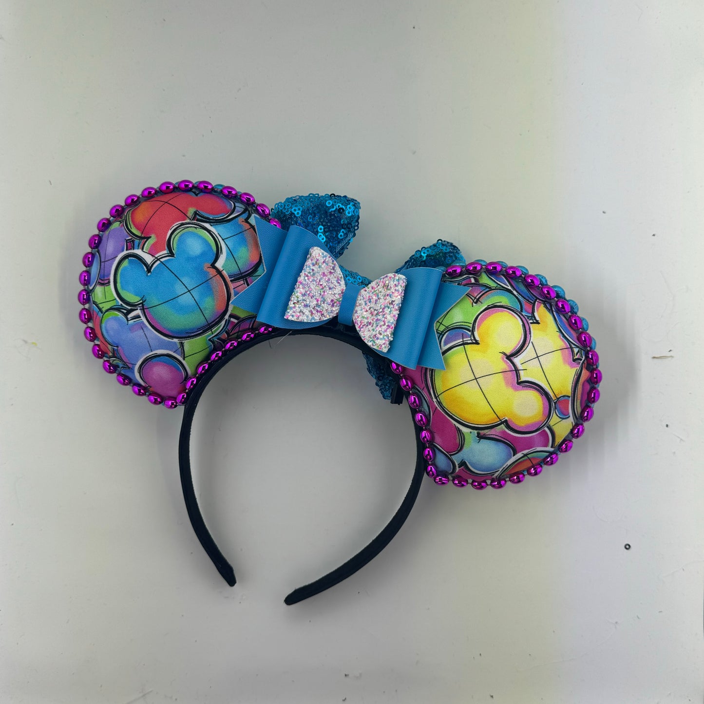Tribute Mouse Heads w/ Turq Bow Ears