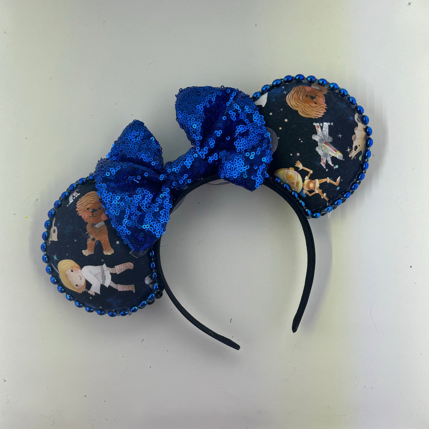 Space Wars w/ Royal Blue Bow 1 Ears
