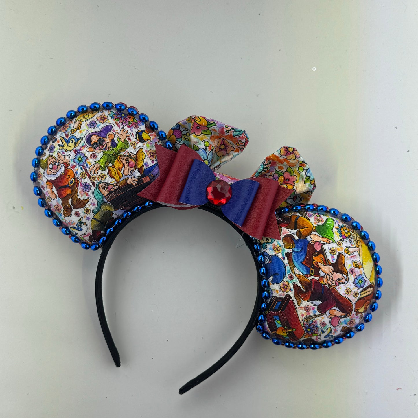 Fairest of Them All w/ Flower Coord Flower Bow 2 Ears