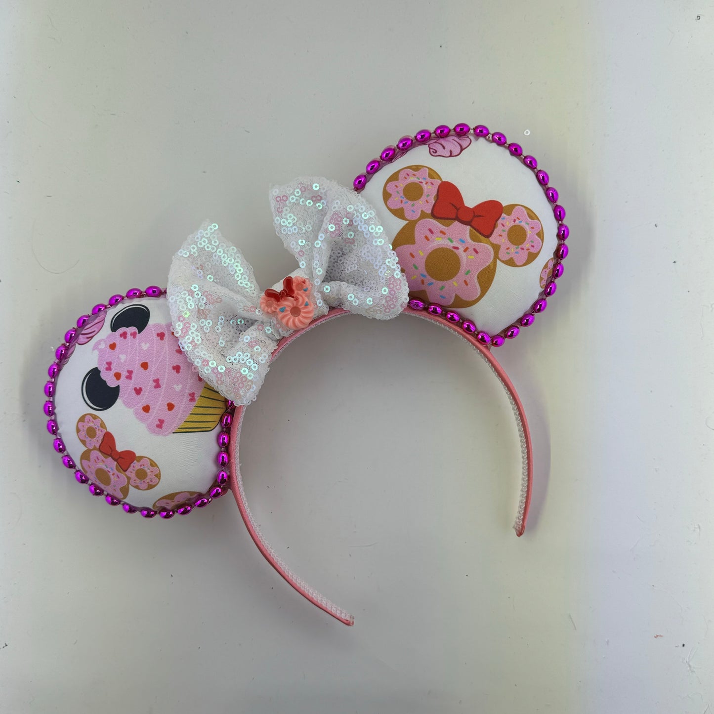 Pink Snacks w/ Opal Bow Ears