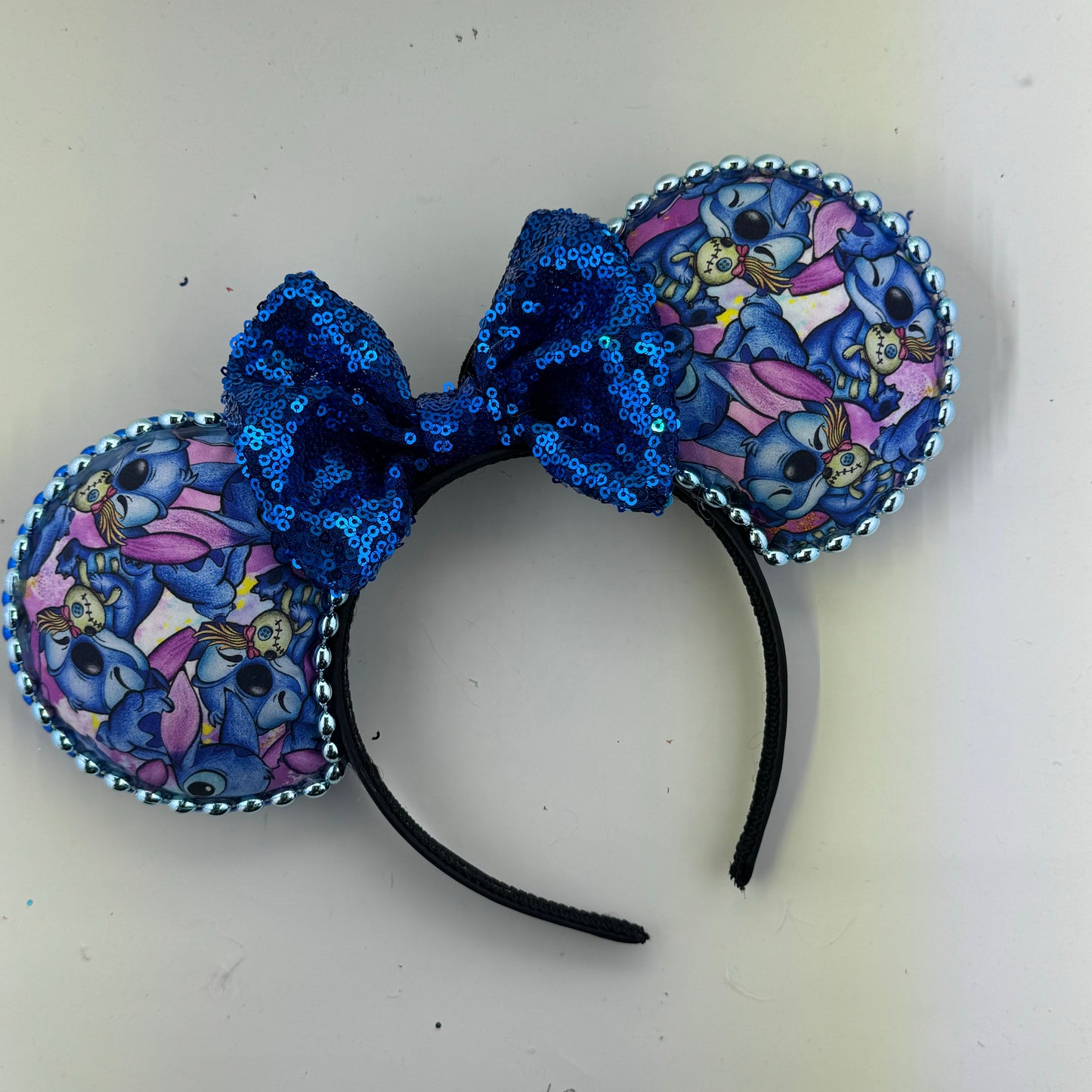 Ohana w/ Navy Blue Bow Ears
