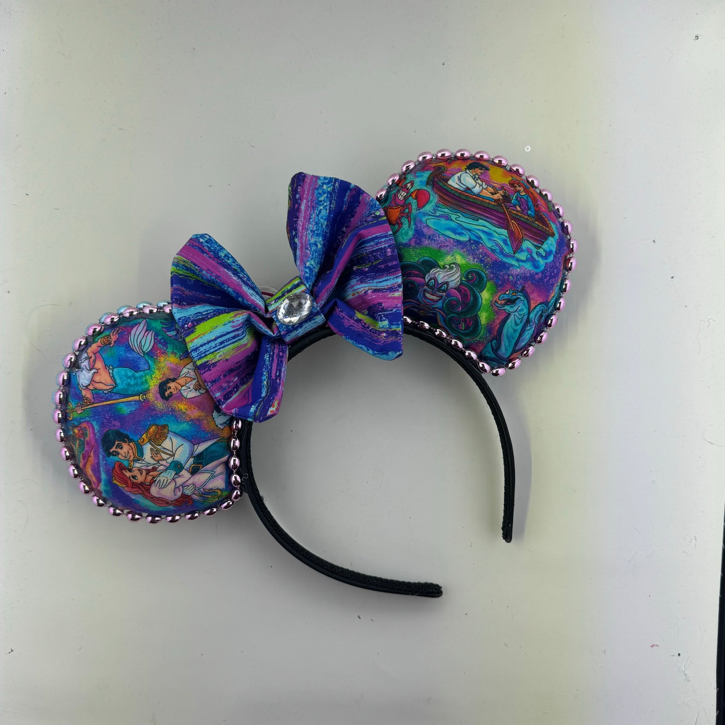 Under the Sea w/ A Dream is a Wish Mice Glitter Strokes Bow Ears