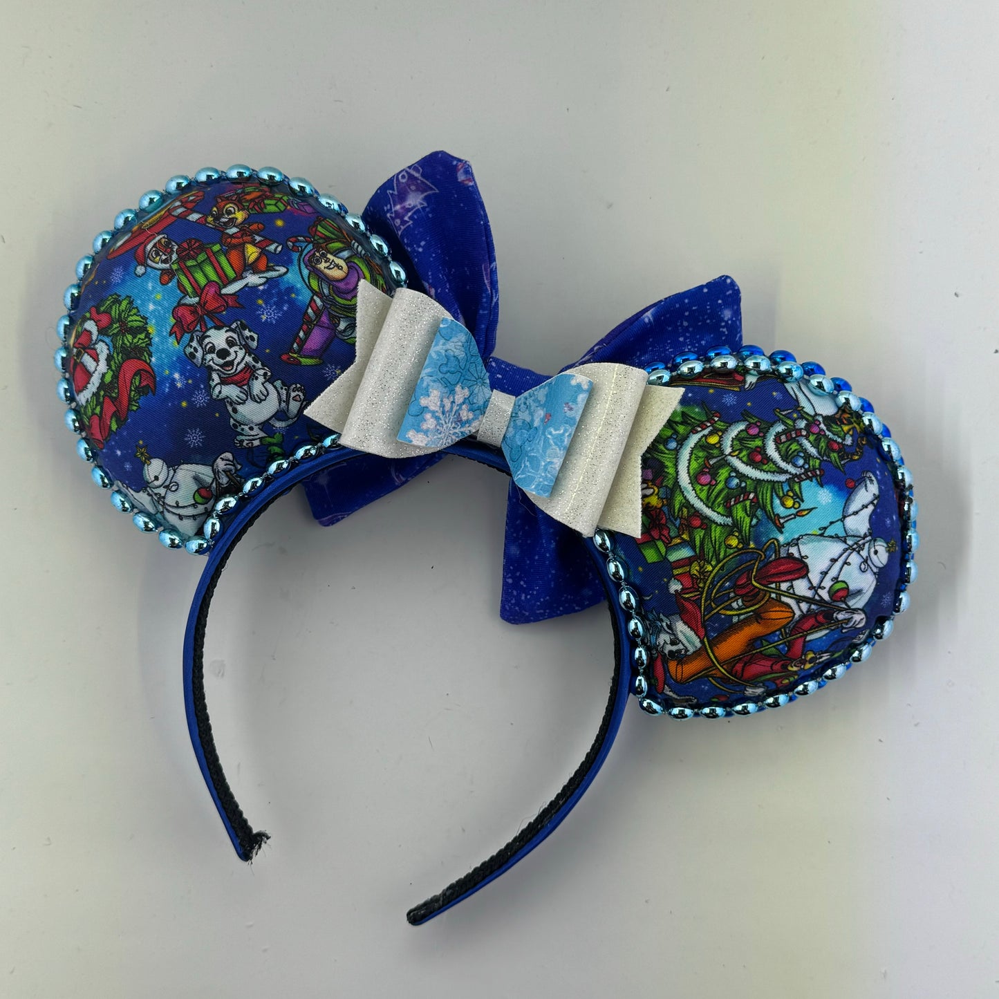 Christmas Character Party Main Street w/ Christmas BG Bow Ears