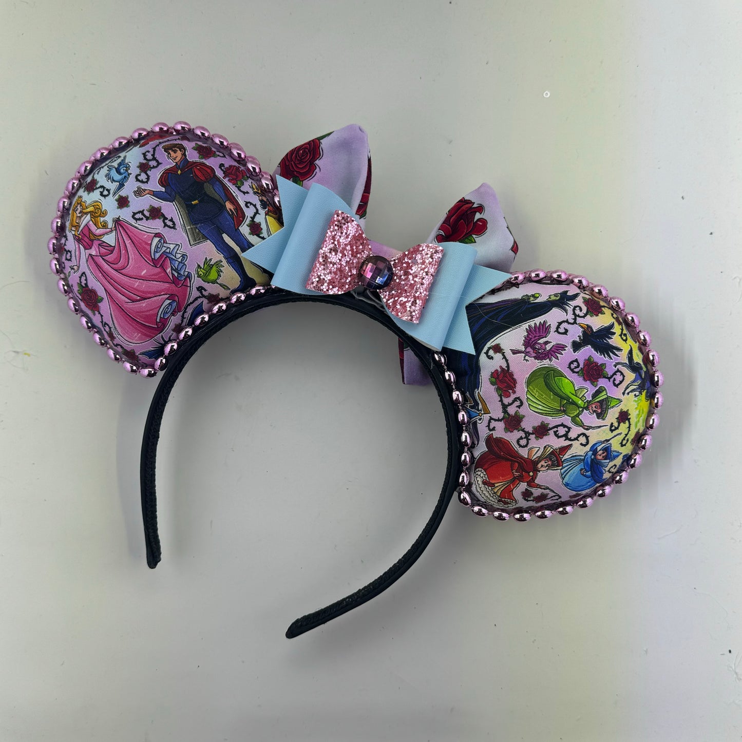 Sleeping Princess w/ Roses Bow 1 Ears