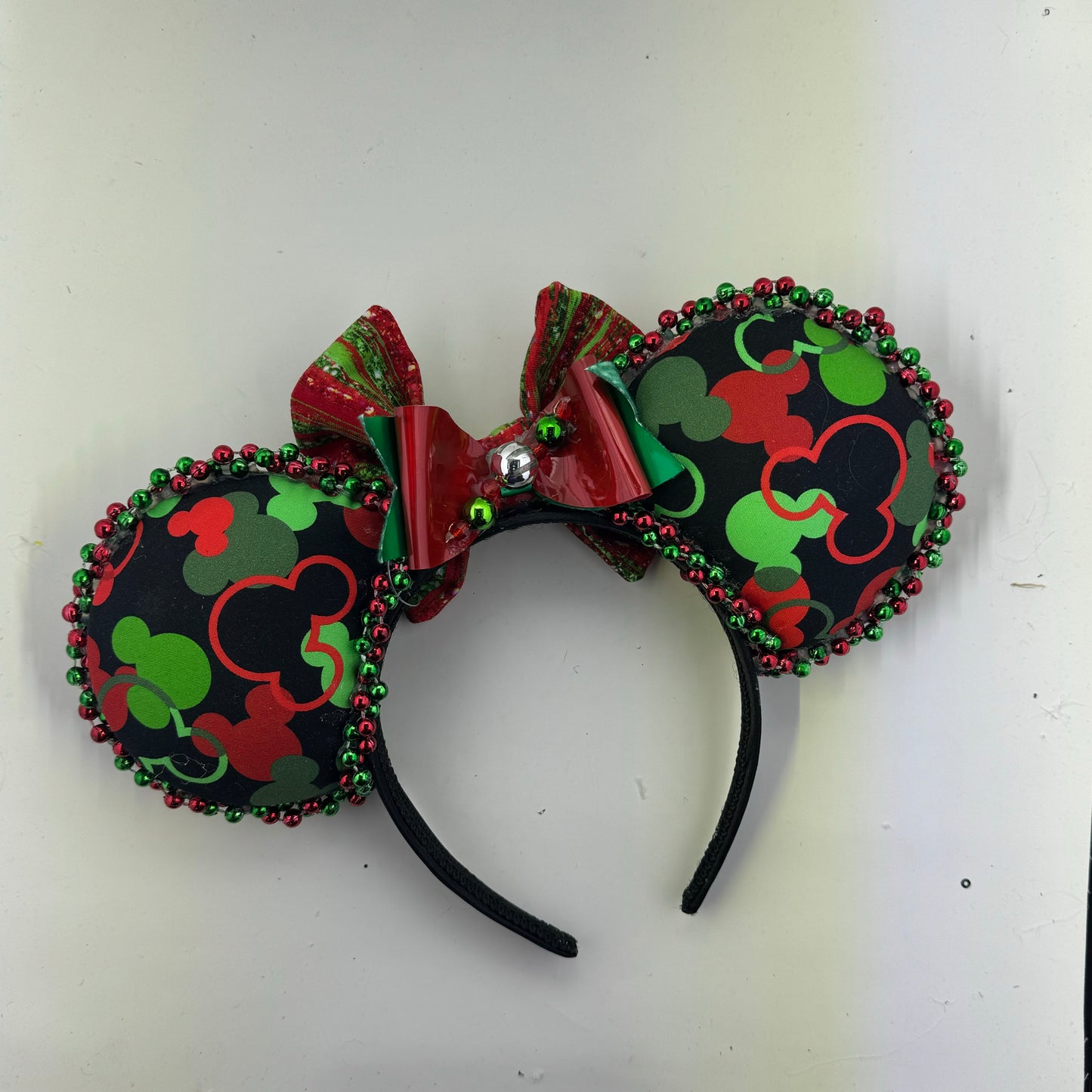 Christmas Fetti w/ Christmas Glitter Strokes Bow 1 Ears