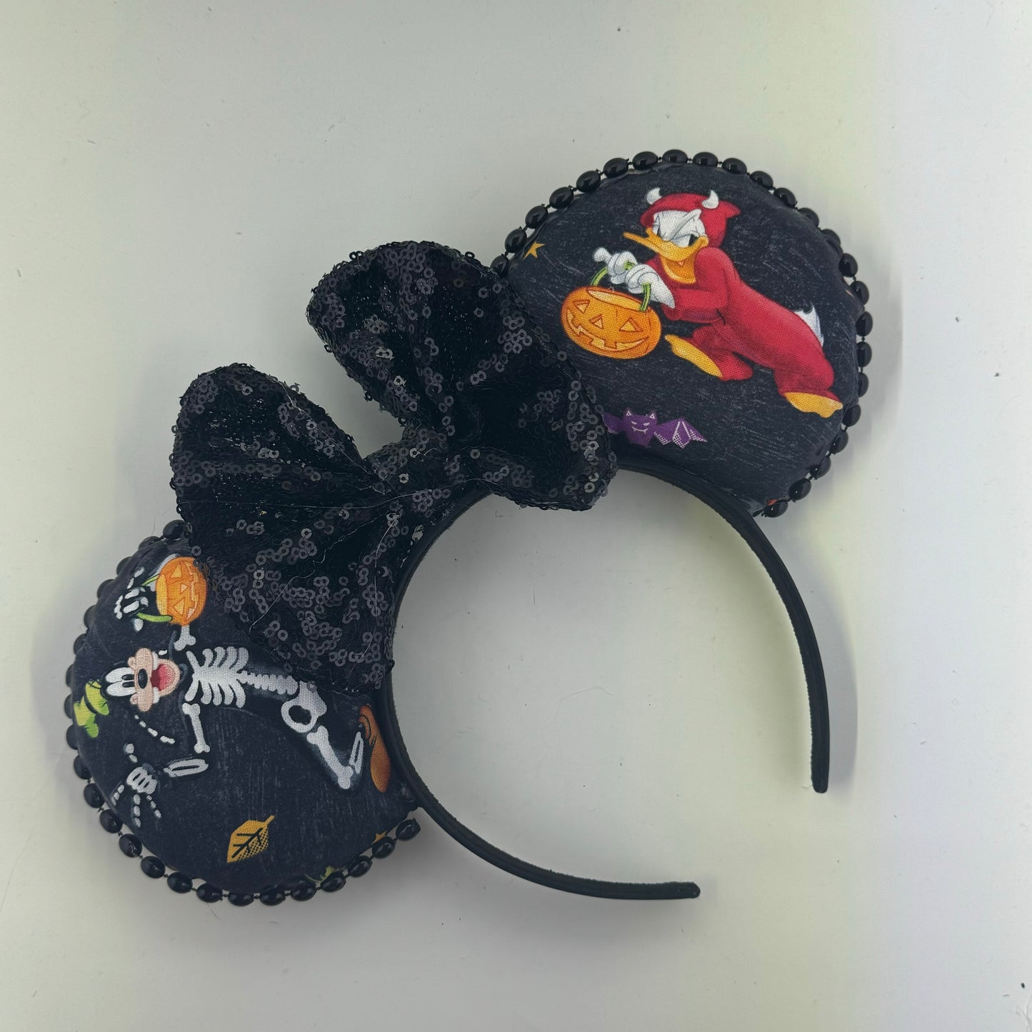 Halloween Characters Black w/ Black Bow Ears