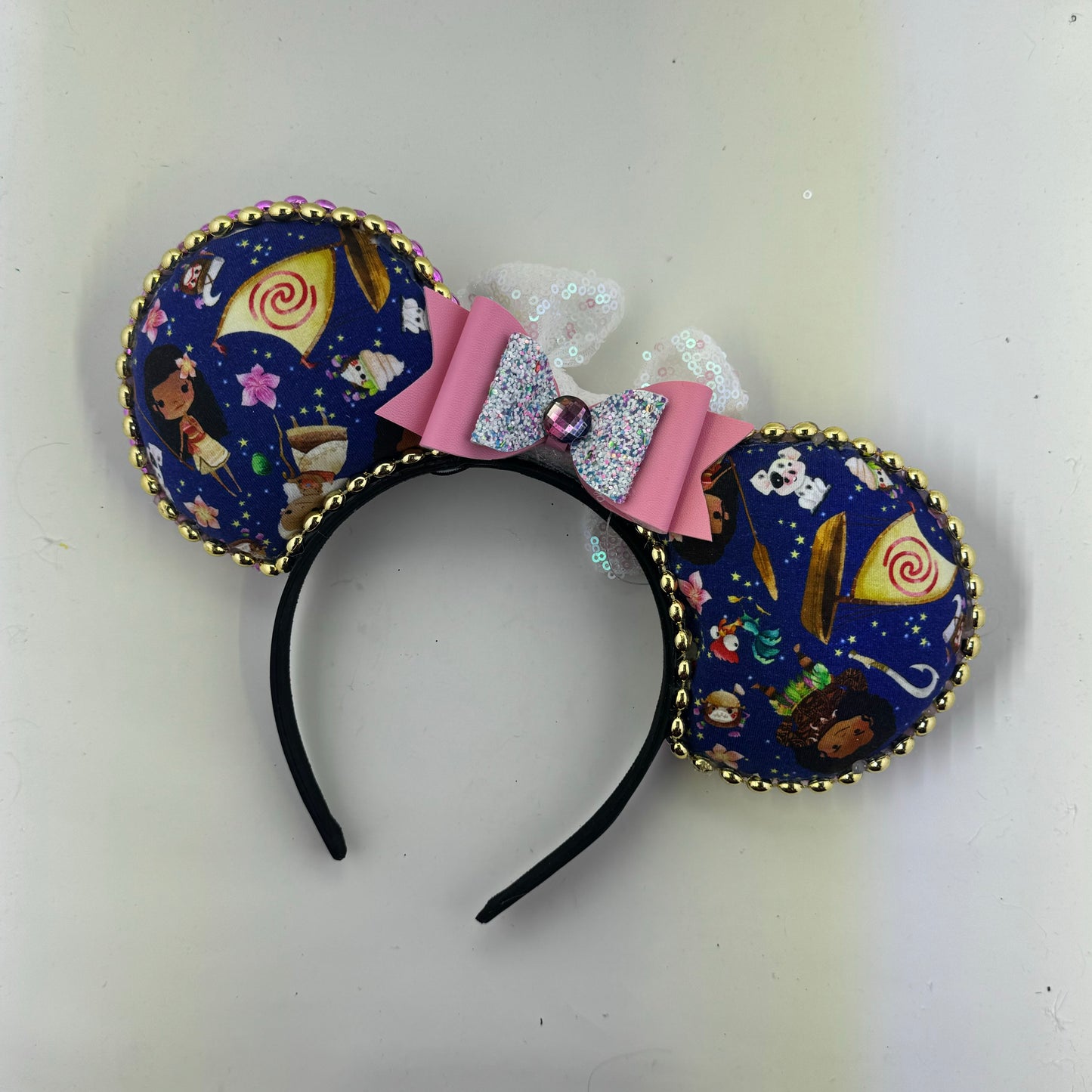 Ench Moana Tossed w/ Opal Bow Ears
