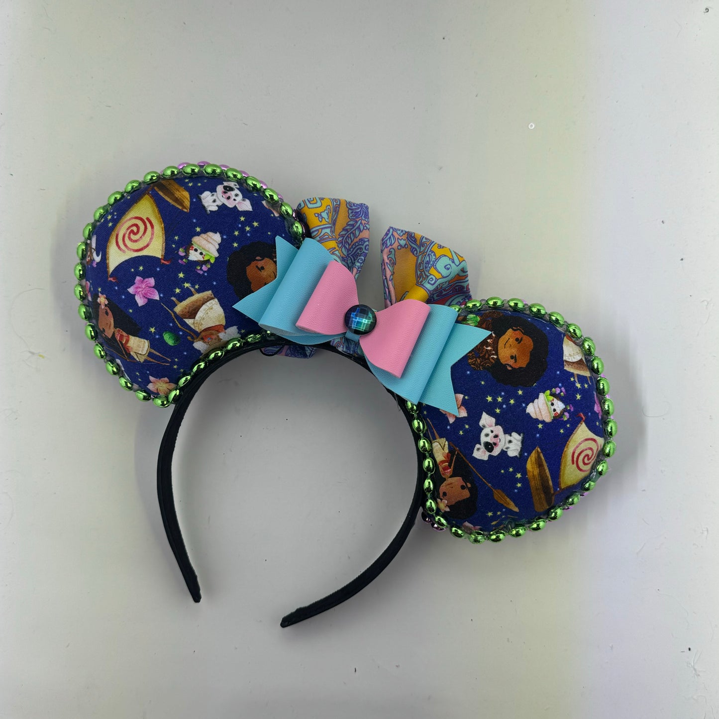 Ench Moana Toss w/ Pink Tribal Bow Ears