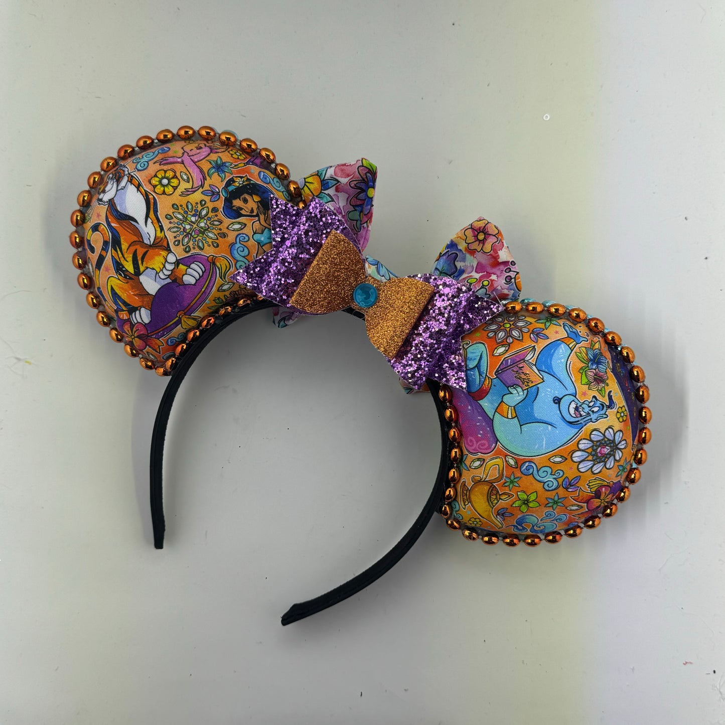 Three Wishes w/ Coord Flower Bow 1 Ears