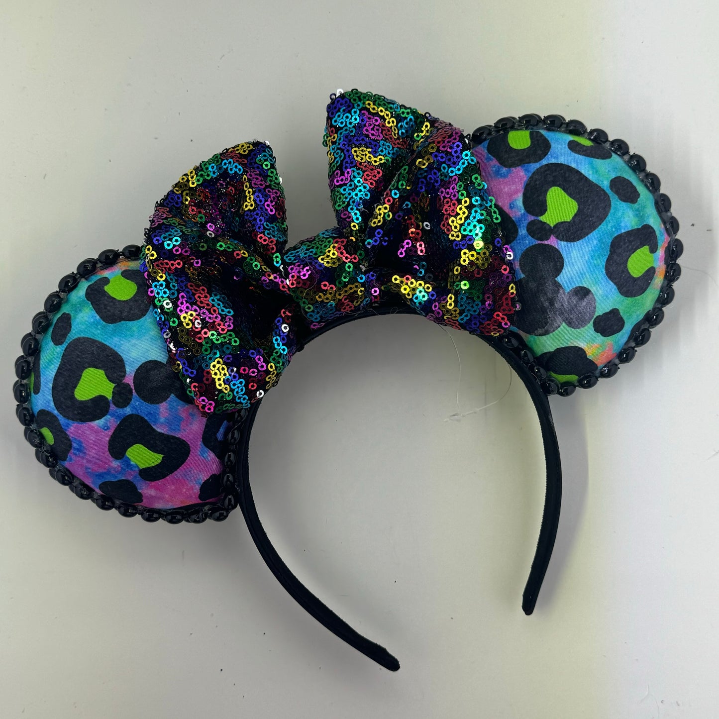 Animal Kingdom w/ Rainbow Sequin Bow Ears