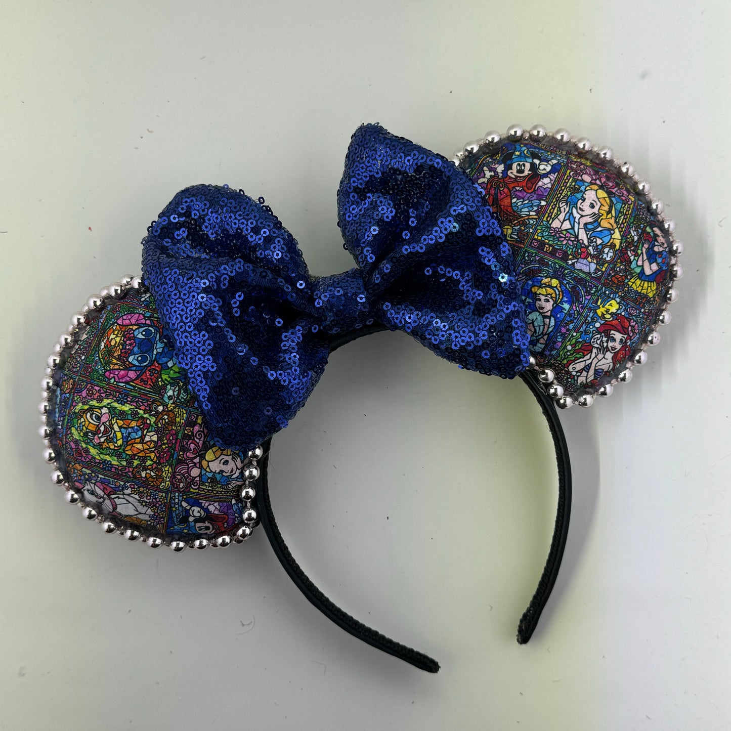 Stained Glass Friends w/ Navy Bow Ears