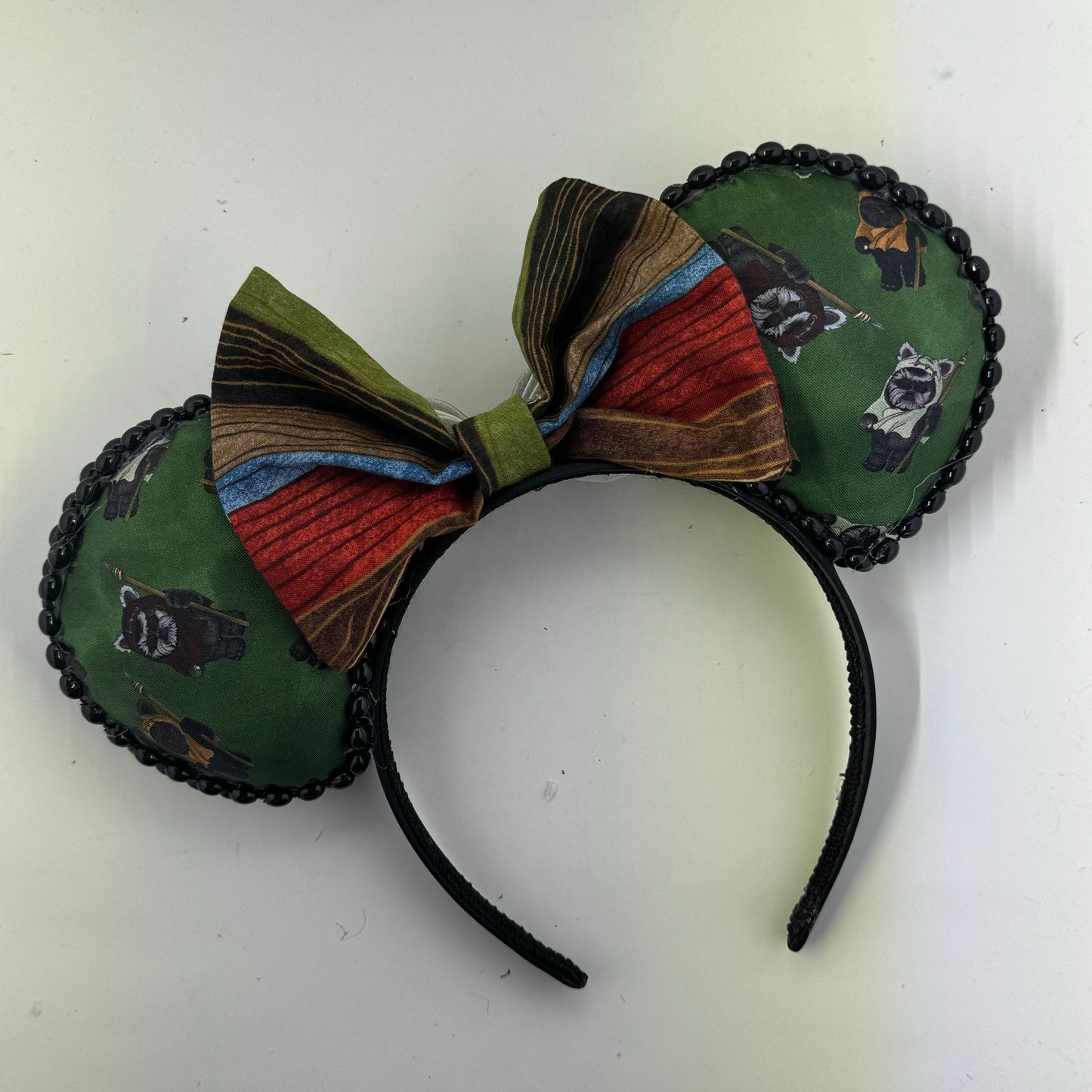 Fuzzy Guys w/ Forest Stripes Bow Ears