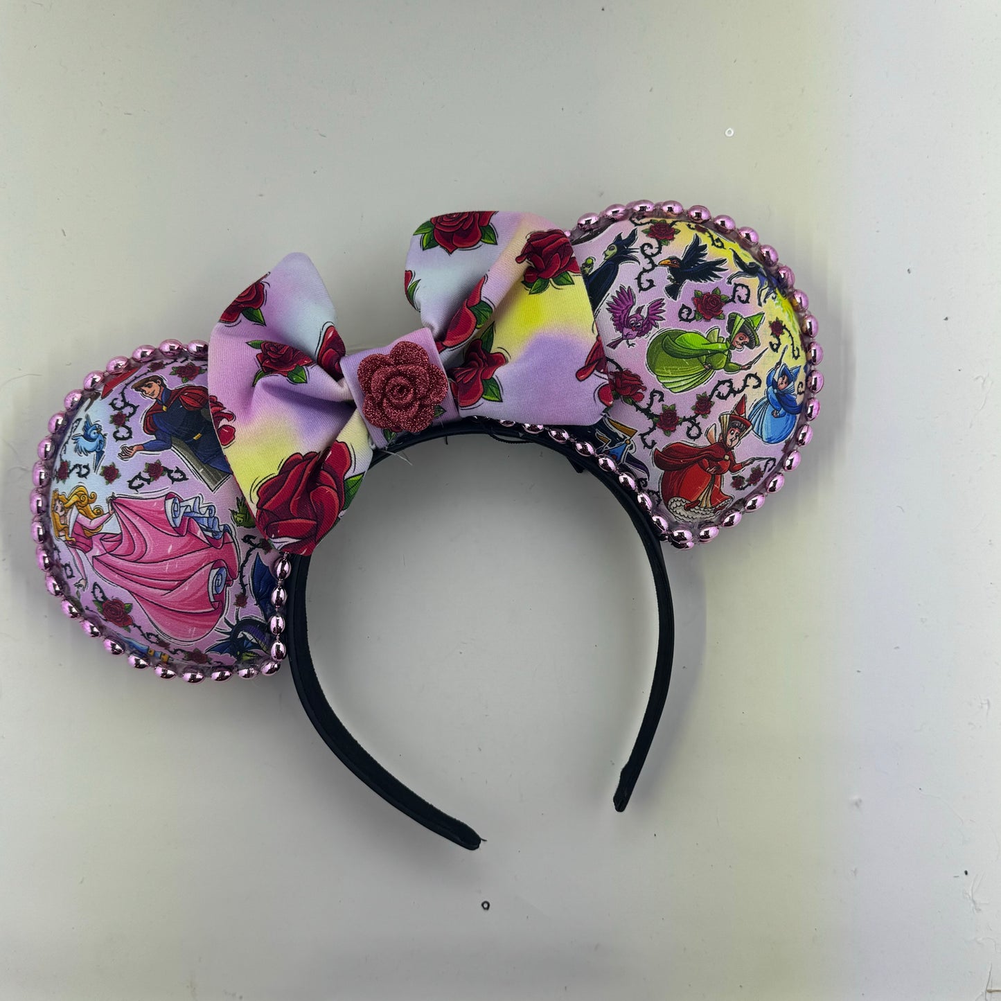 Sleeping Princess w/ Roses Bow 1 Ears