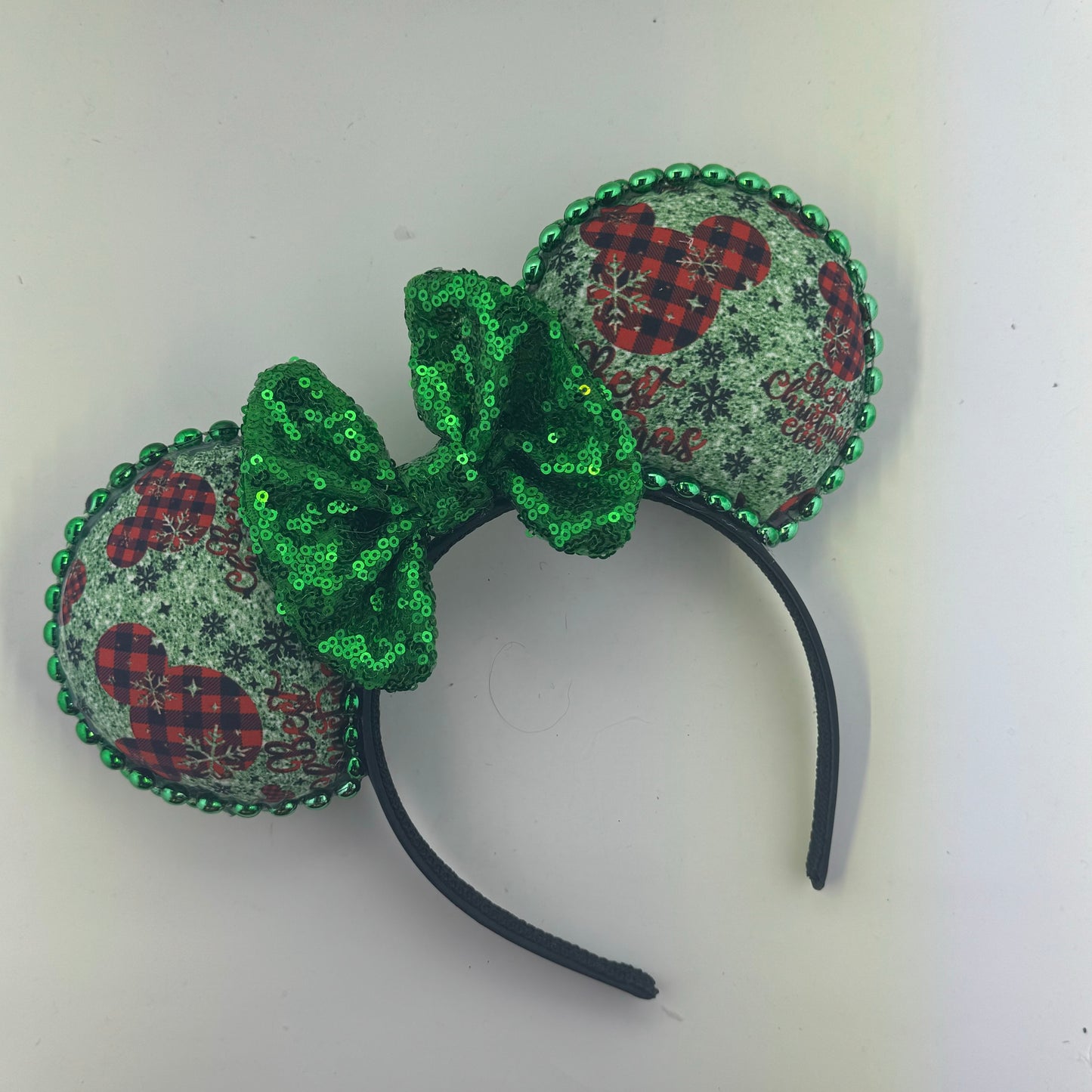 Best Christmas Green w/ Green Bow Ears