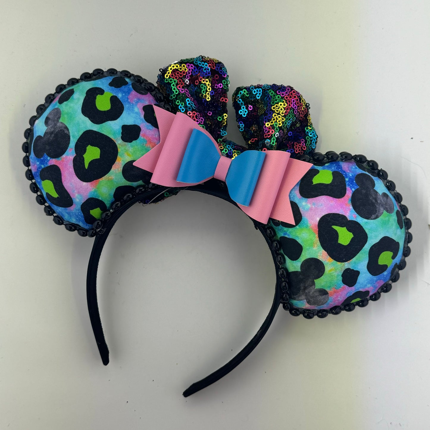 Animal Kingdom w/ Rainbow Sequin Bow Ears
