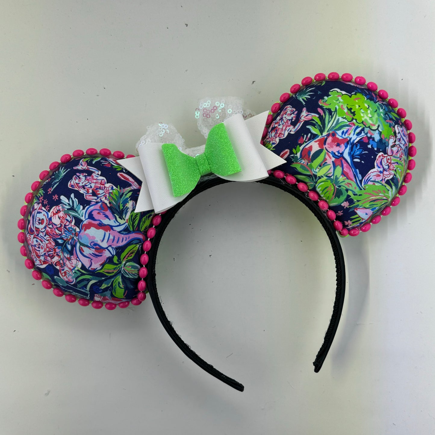 Inspired Animal Kingdom Navy w/ Opal Bow Ears