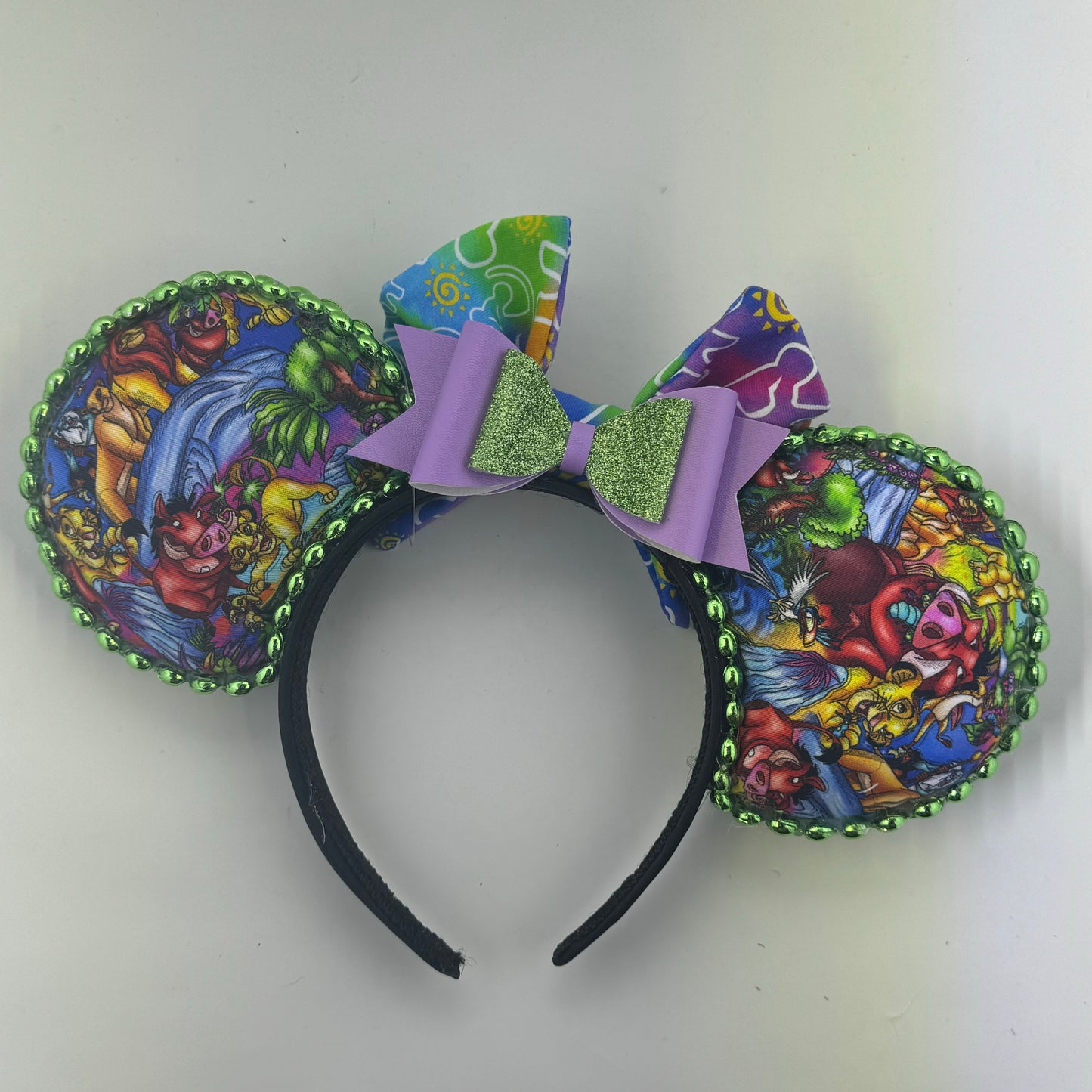 Rainbow Circle Of Life w/ Outline Bow Ears