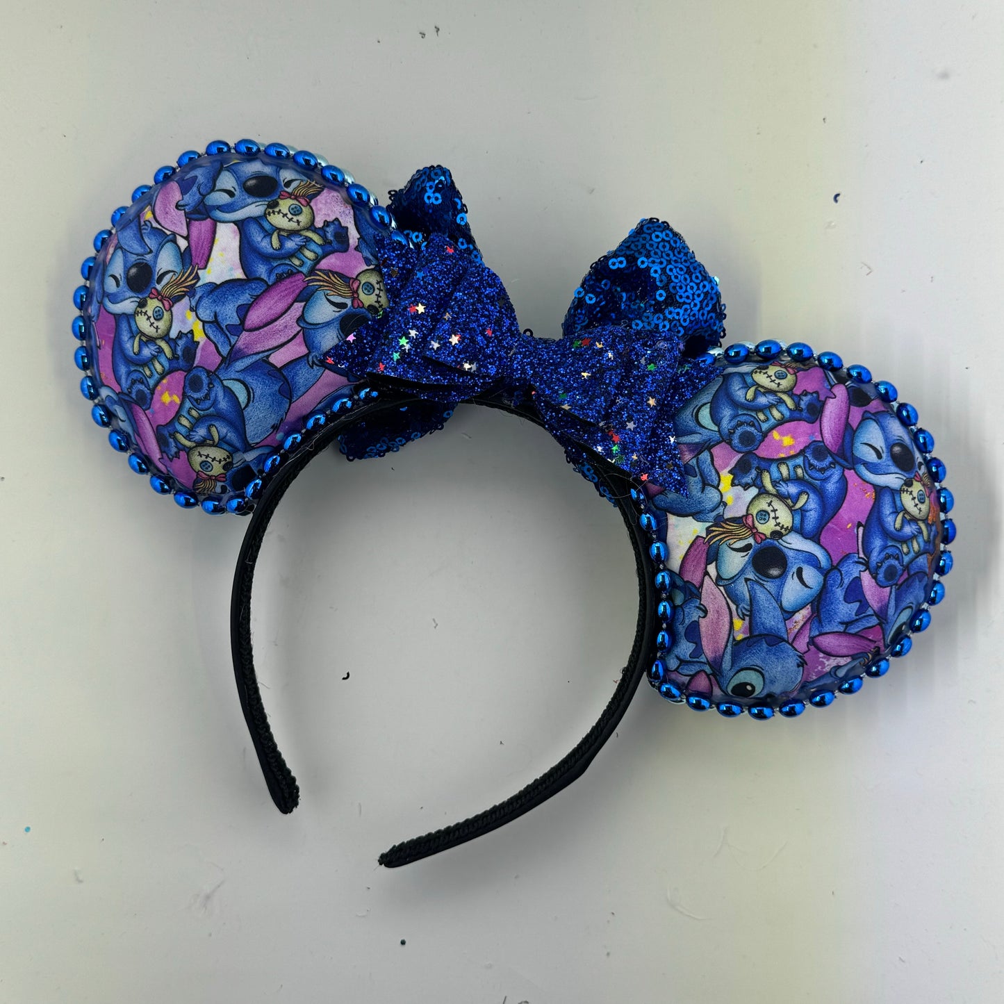 Ohana w/ Navy Blue Bow Ears