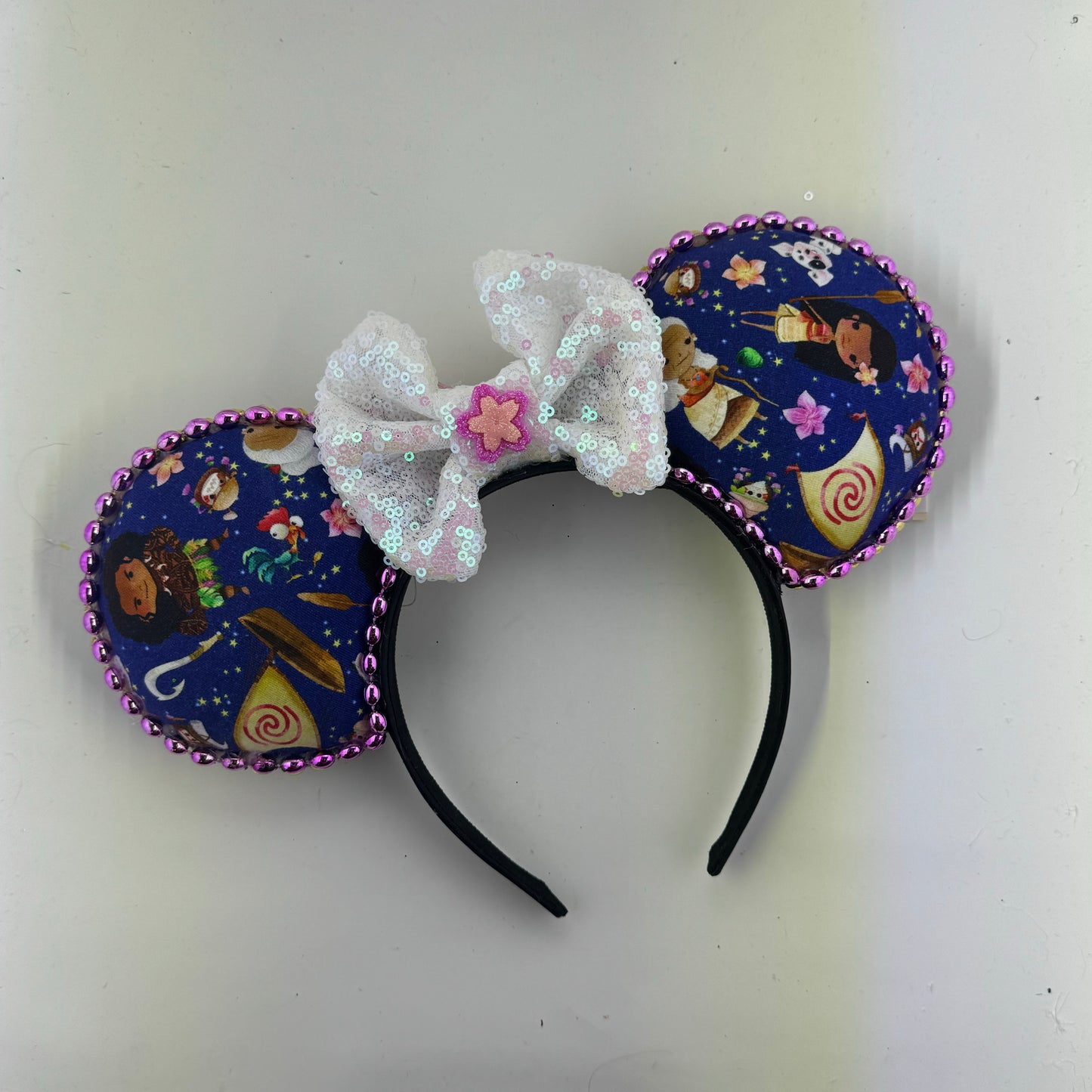 Ench Moana Tossed w/ Opal Bow Ears