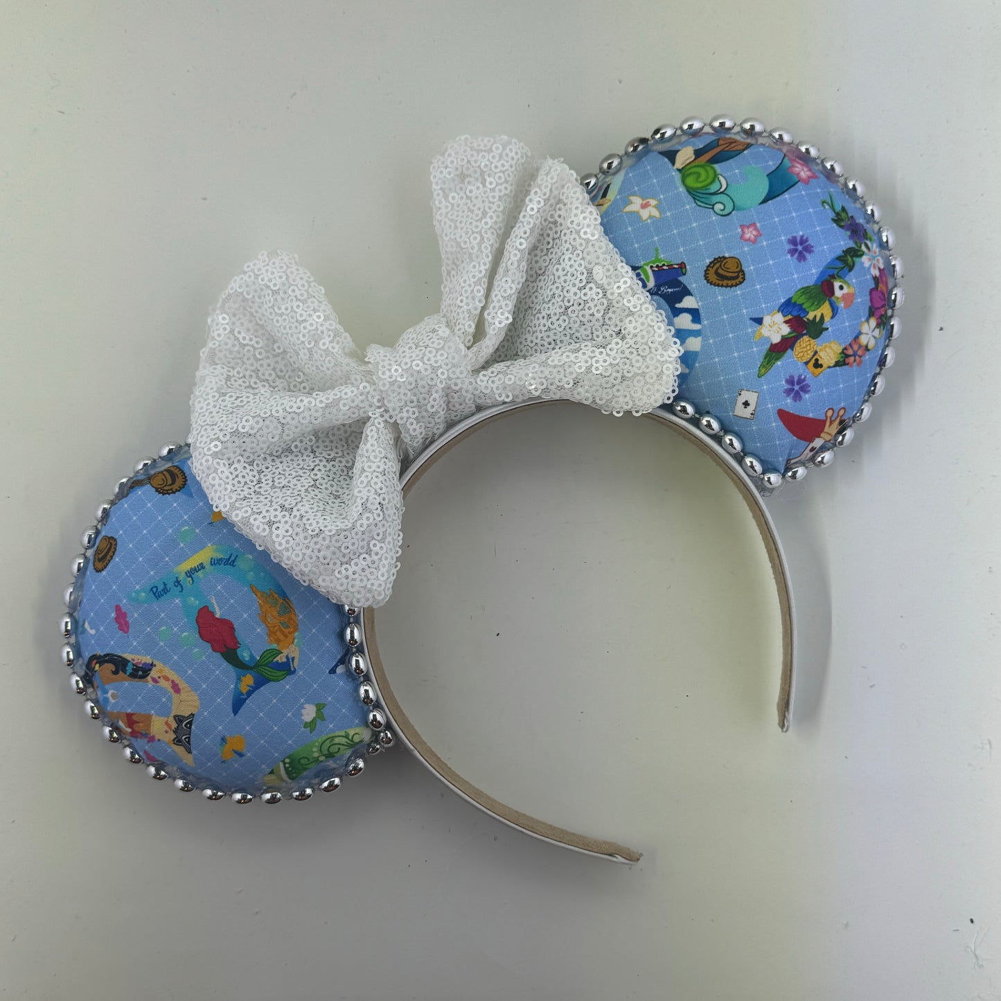 Princess Blue D’S w/ White Bow Ears