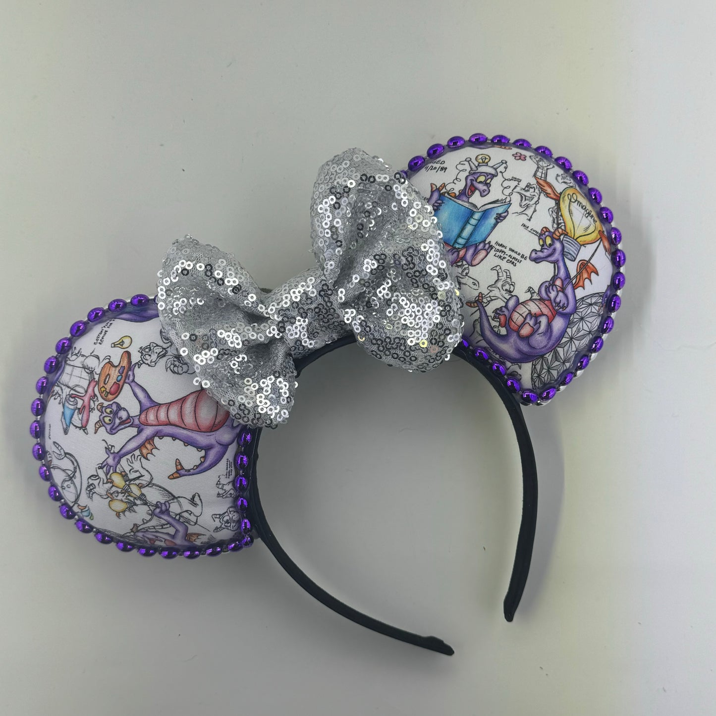 One Little Spark Color & Sketch w/ Silver Bow Ears