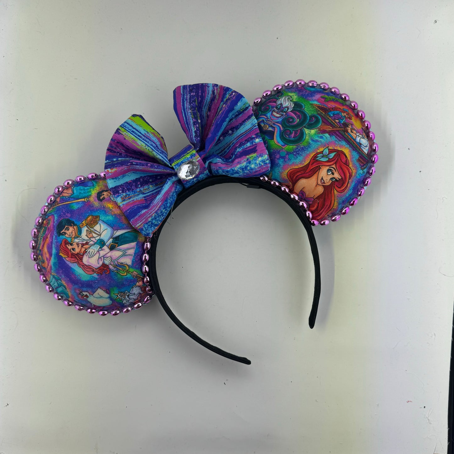 Under the Sea w/ A Dream is a Wish Mice Glitter Strokes Bow Ears