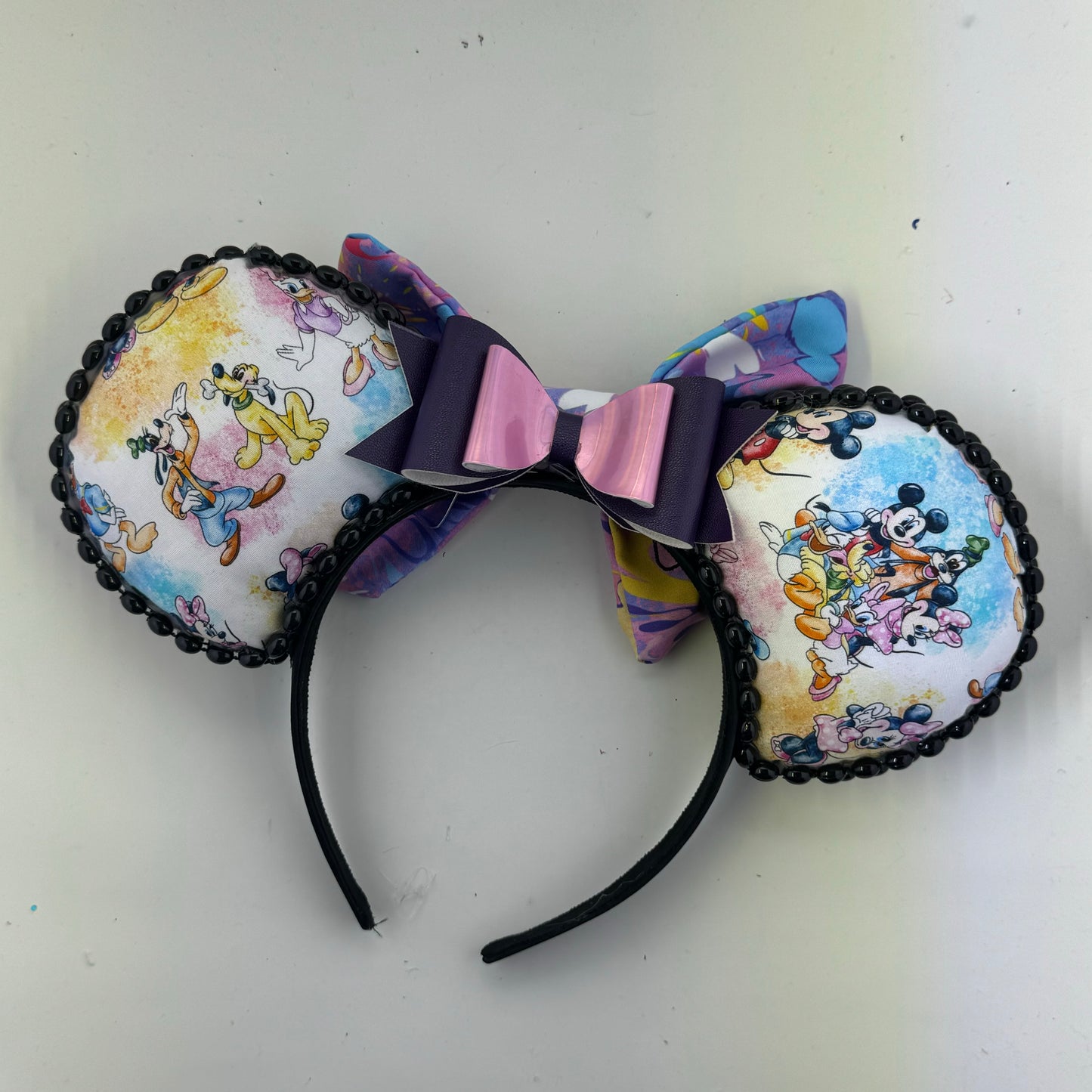 Fab 5 Mouse w/ Pink Artistic Mouse Bow Ears