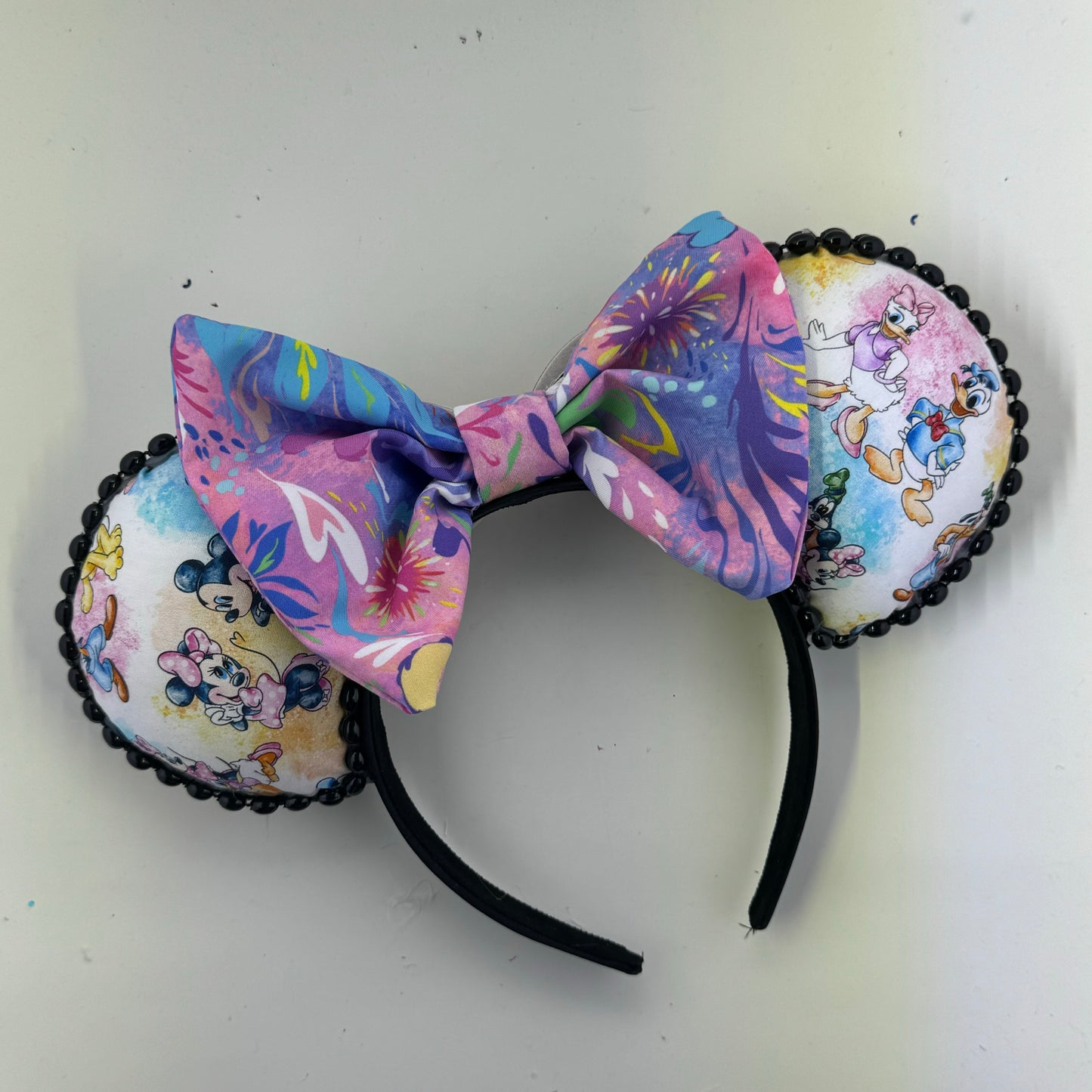 Fab 5 Mouse w/ Pink Artistic Mouse Bow Ears